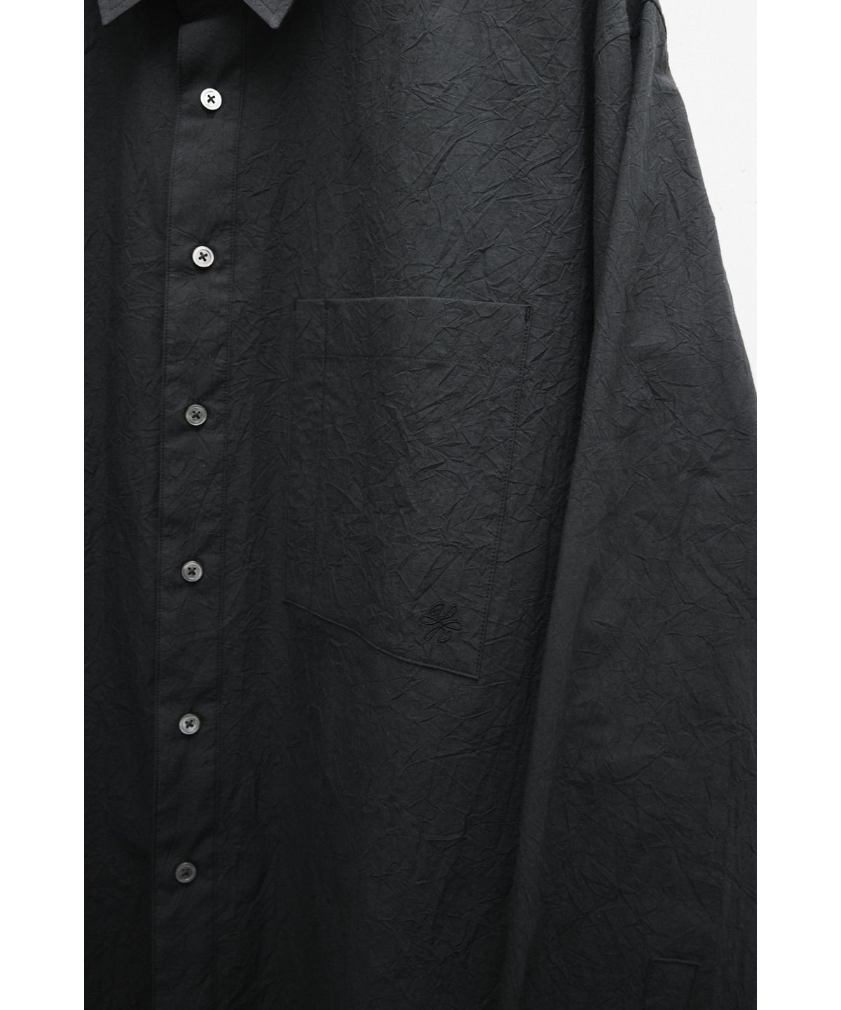 유스(YOUTH) Creased Loosed Shirt - Black