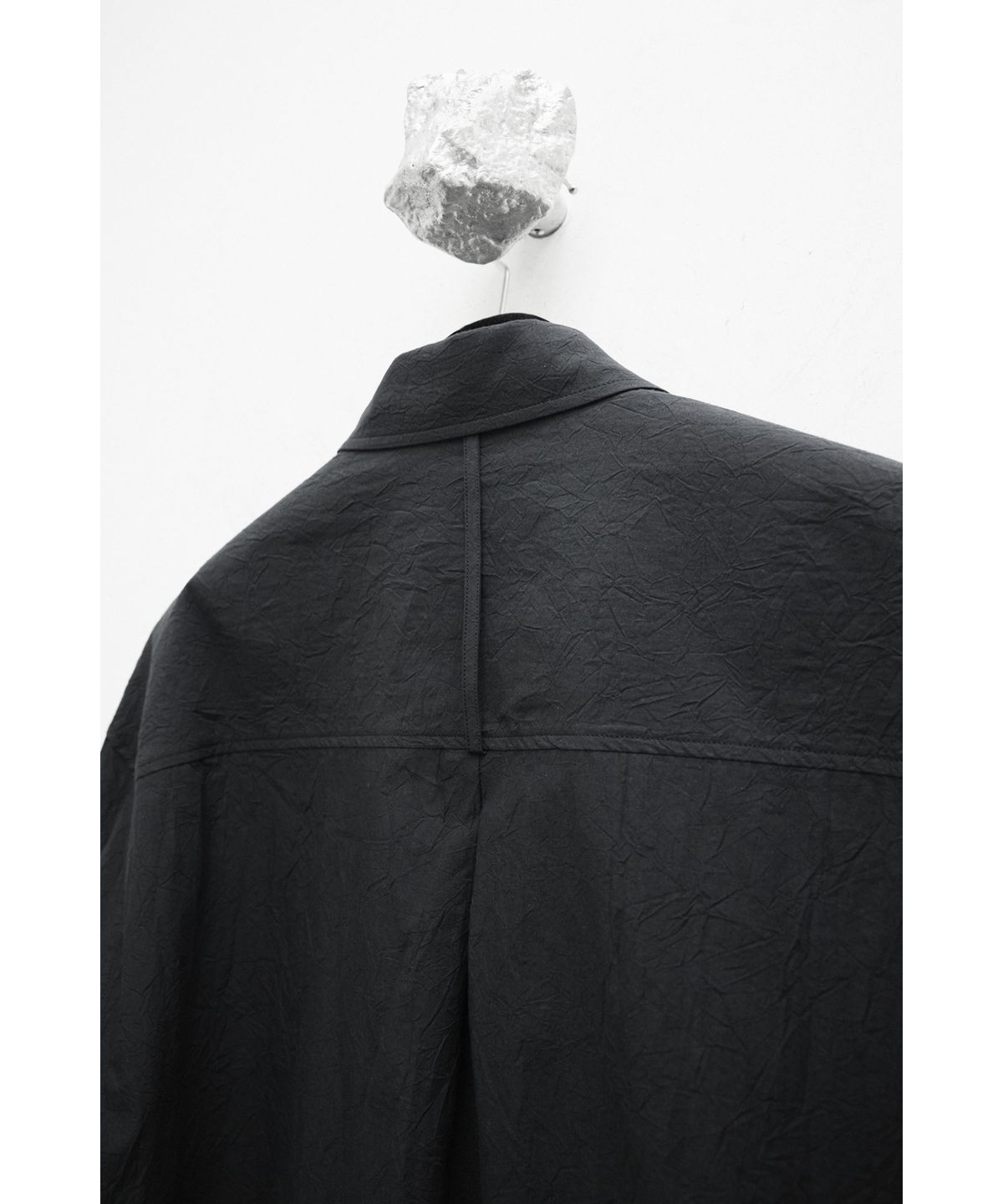 유스(YOUTH) Creased Loosed Shirt - Black