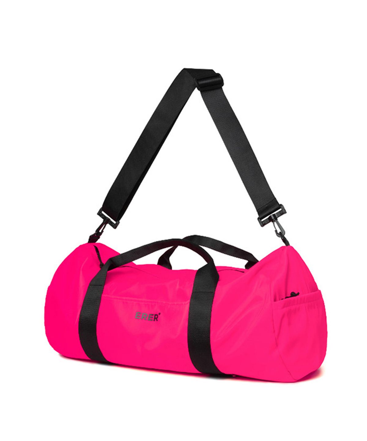 에르에르(ERER) FABRIC ROLL BAG Neon Pink