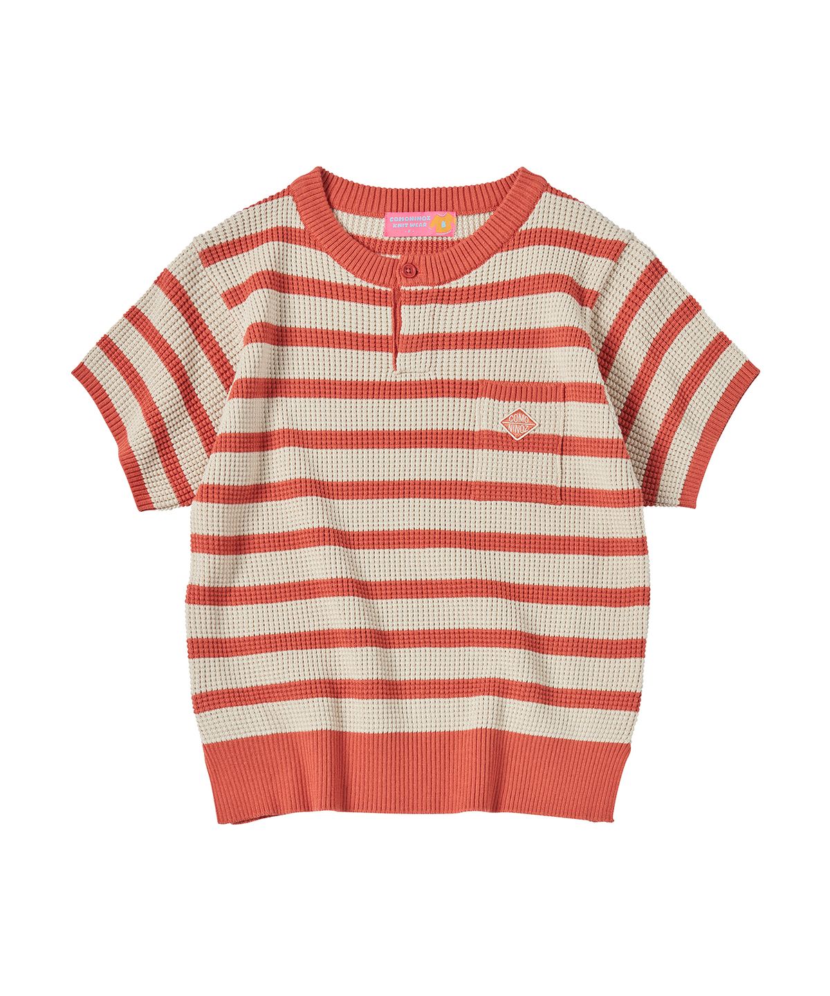 꼬모니노즈(COMONINOZ) W WAFFLE KNIT [BRICK]