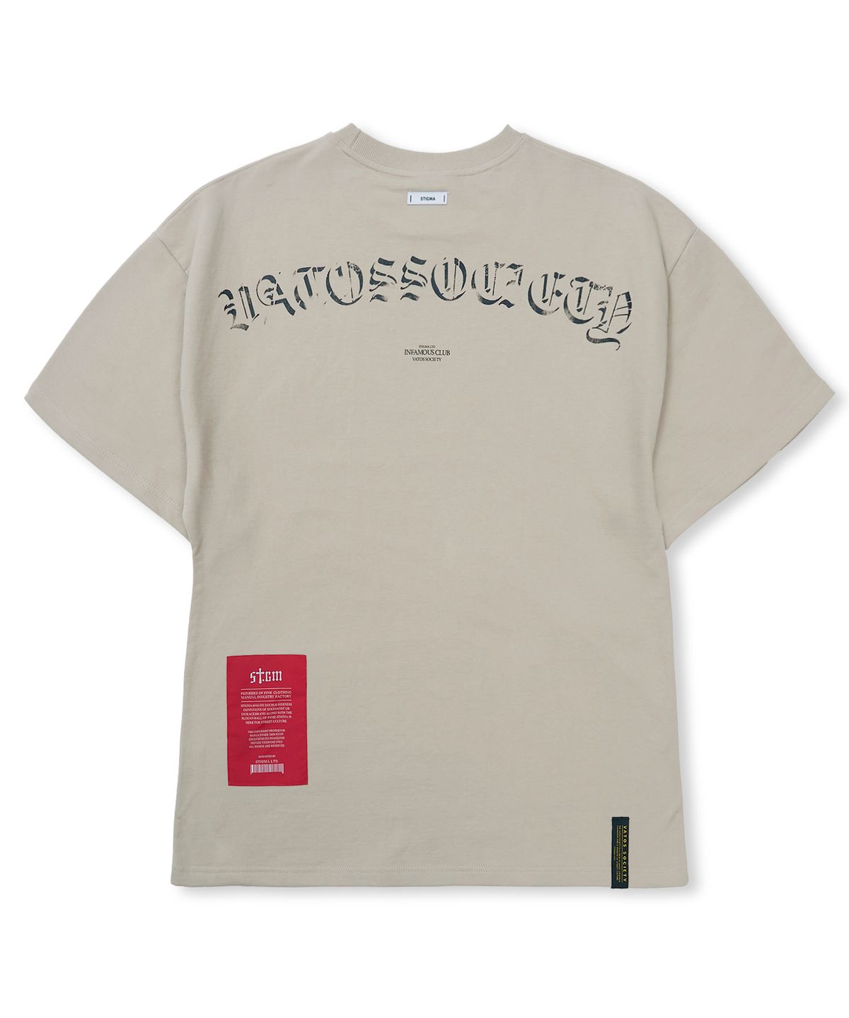 스티그마(STIGMA) Infamous Semi-oversized T-shirts Beige