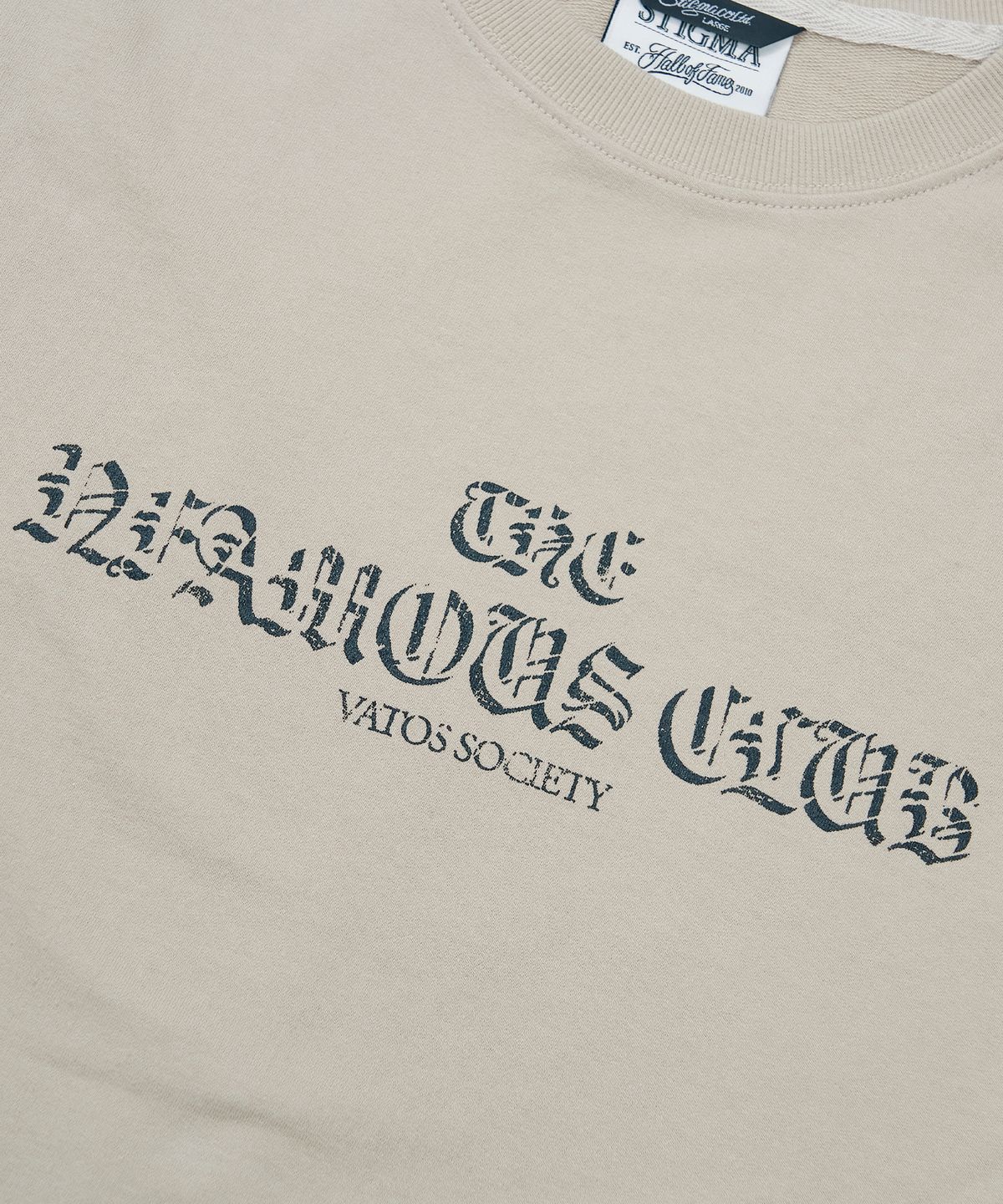 스티그마(STIGMA) Infamous Semi-oversized T-shirts Beige