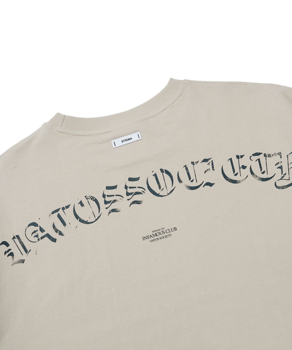 스티그마(STIGMA) Infamous Semi-oversized T-shirts Beige
