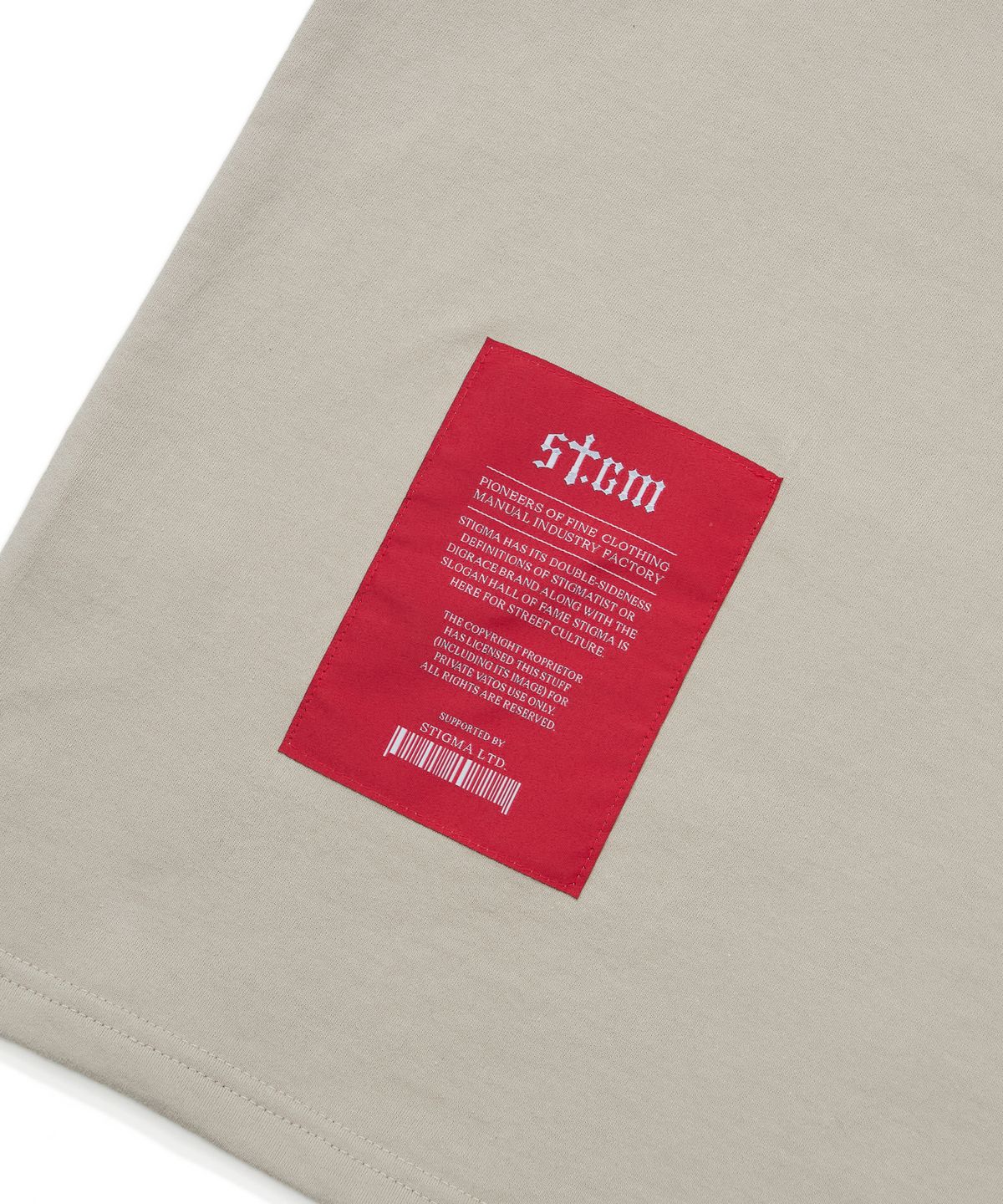 스티그마(STIGMA) Infamous Semi-oversized T-shirts Beige