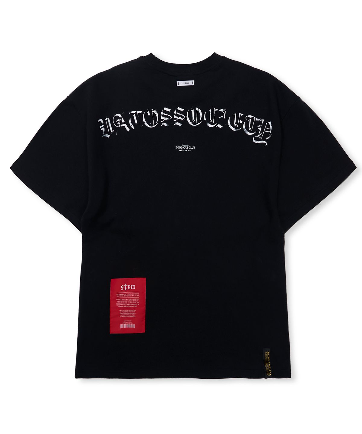 스티그마(STIGMA) Infamous Semi-oversized T-shirts Black