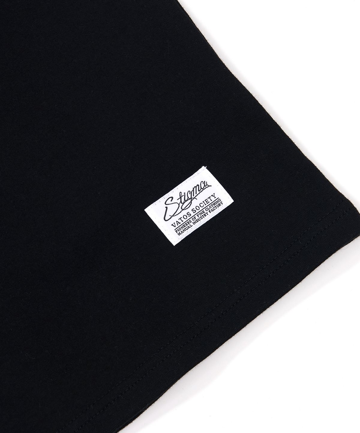 스티그마(STIGMA) Infamous Semi-oversized T-shirts Black