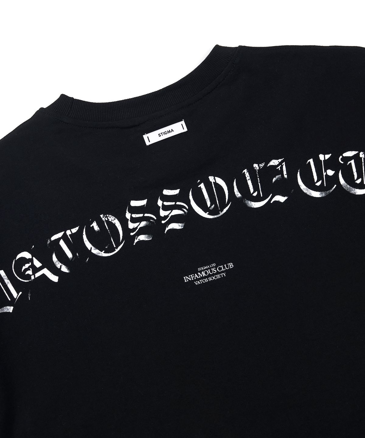 스티그마(STIGMA) Infamous Semi-oversized T-shirts Black