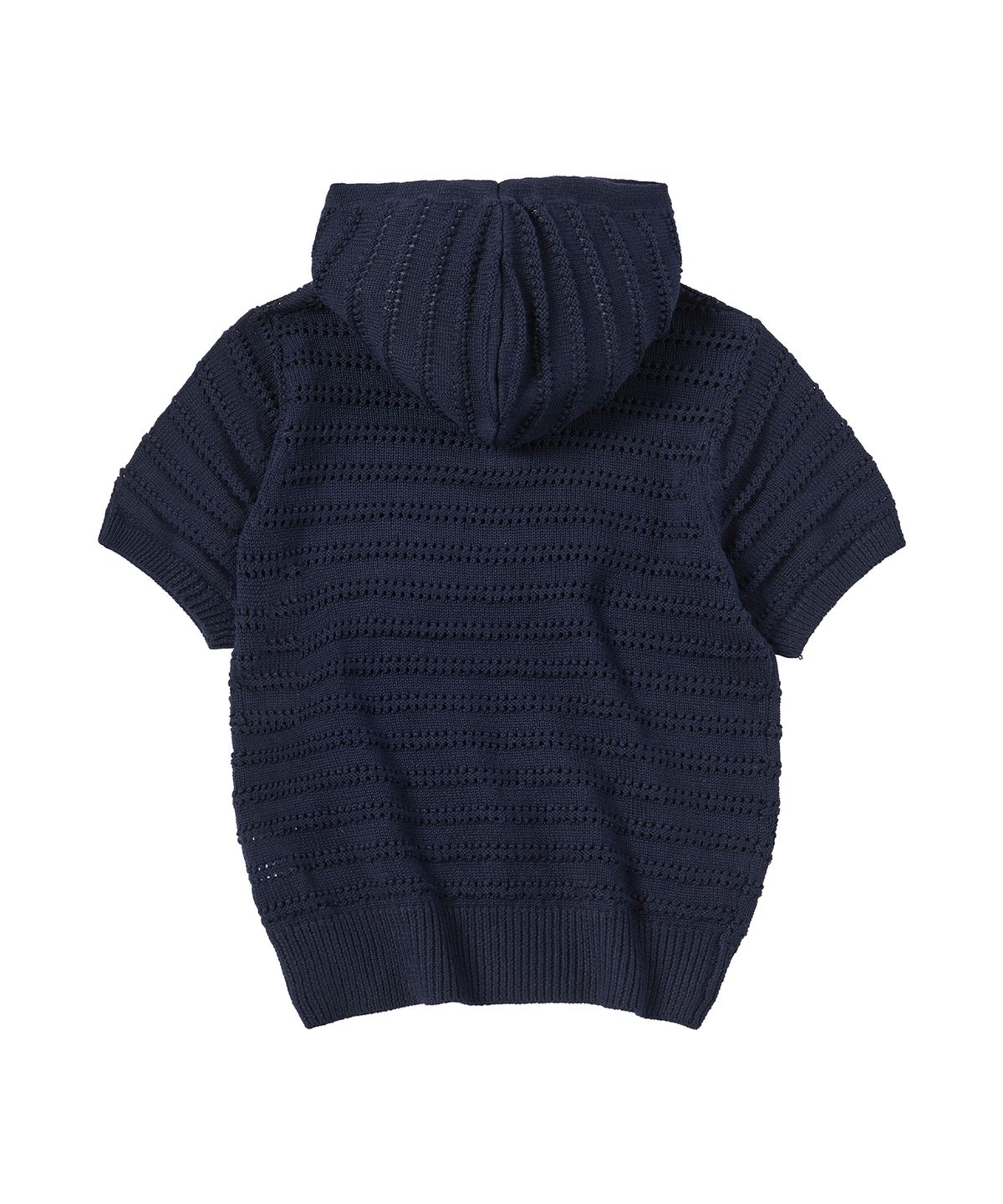 꼬모니노즈(COMONINOZ) W NECK STRING KNIT [NAVY]