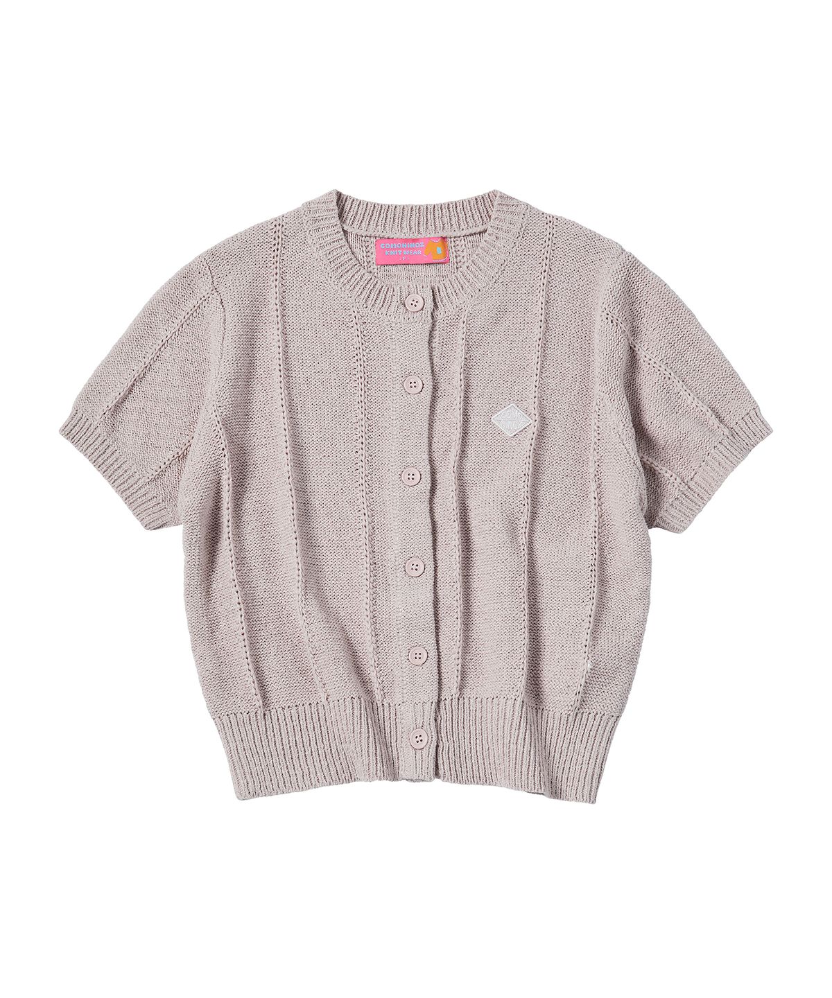 꼬모니노즈(COMONINOZ) W BOUCLE CARDIGAN [LIGHT VIOLET]