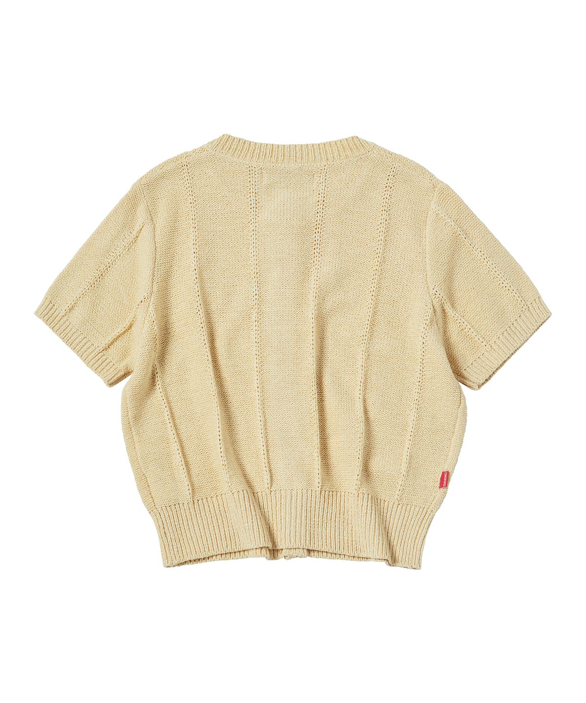 꼬모니노즈(COMONINOZ) W BOUCLE CARDIGAN [CREAM]