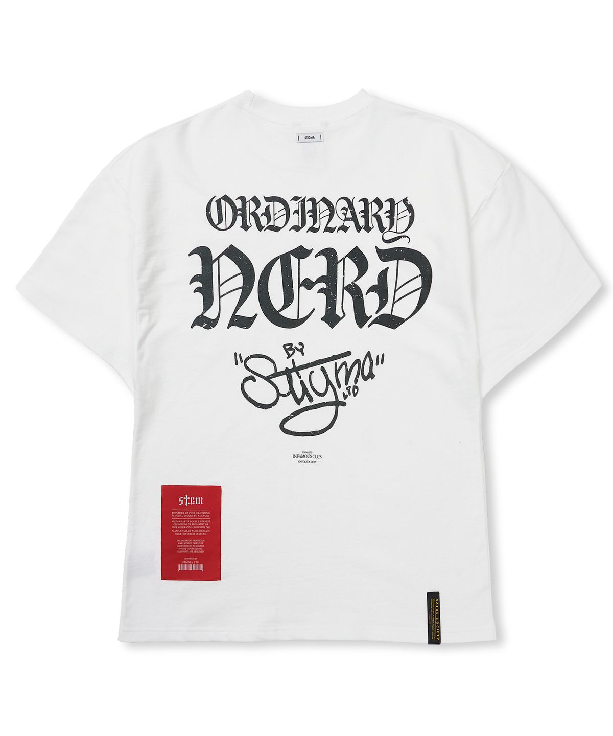 스티그마(STIGMA) Nerd Semi-oversized T-shirts White