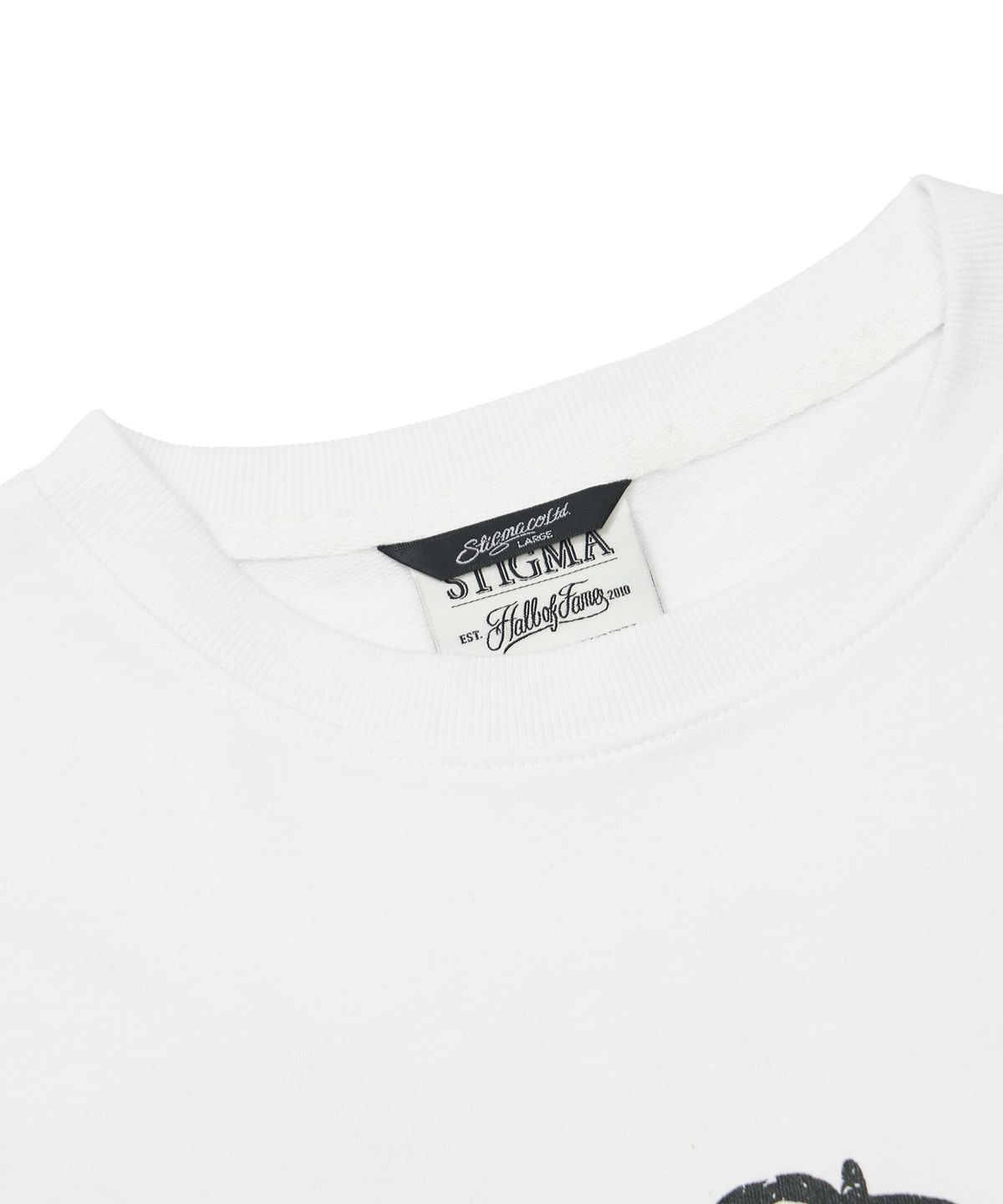 스티그마(STIGMA) Nerd Semi-oversized T-shirts White