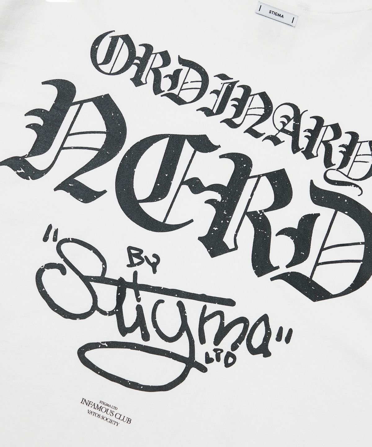 스티그마(STIGMA) Nerd Semi-oversized T-shirts White