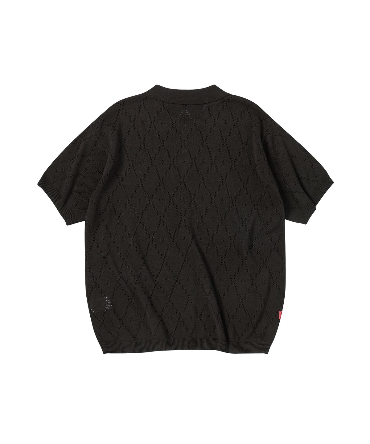 꼬모니노즈(COMONINOZ) CROCHET BUTTON CARDIGAN [BLACK]