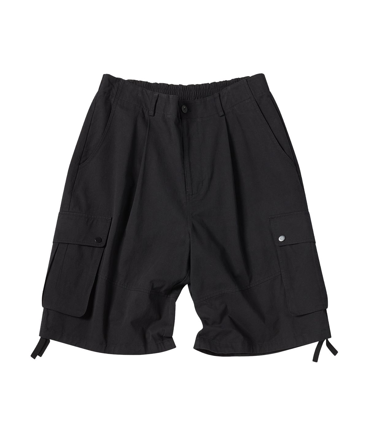 꼬모니노즈(COMONINOZ) BERMUDA CARGO PANTS [BLACK]