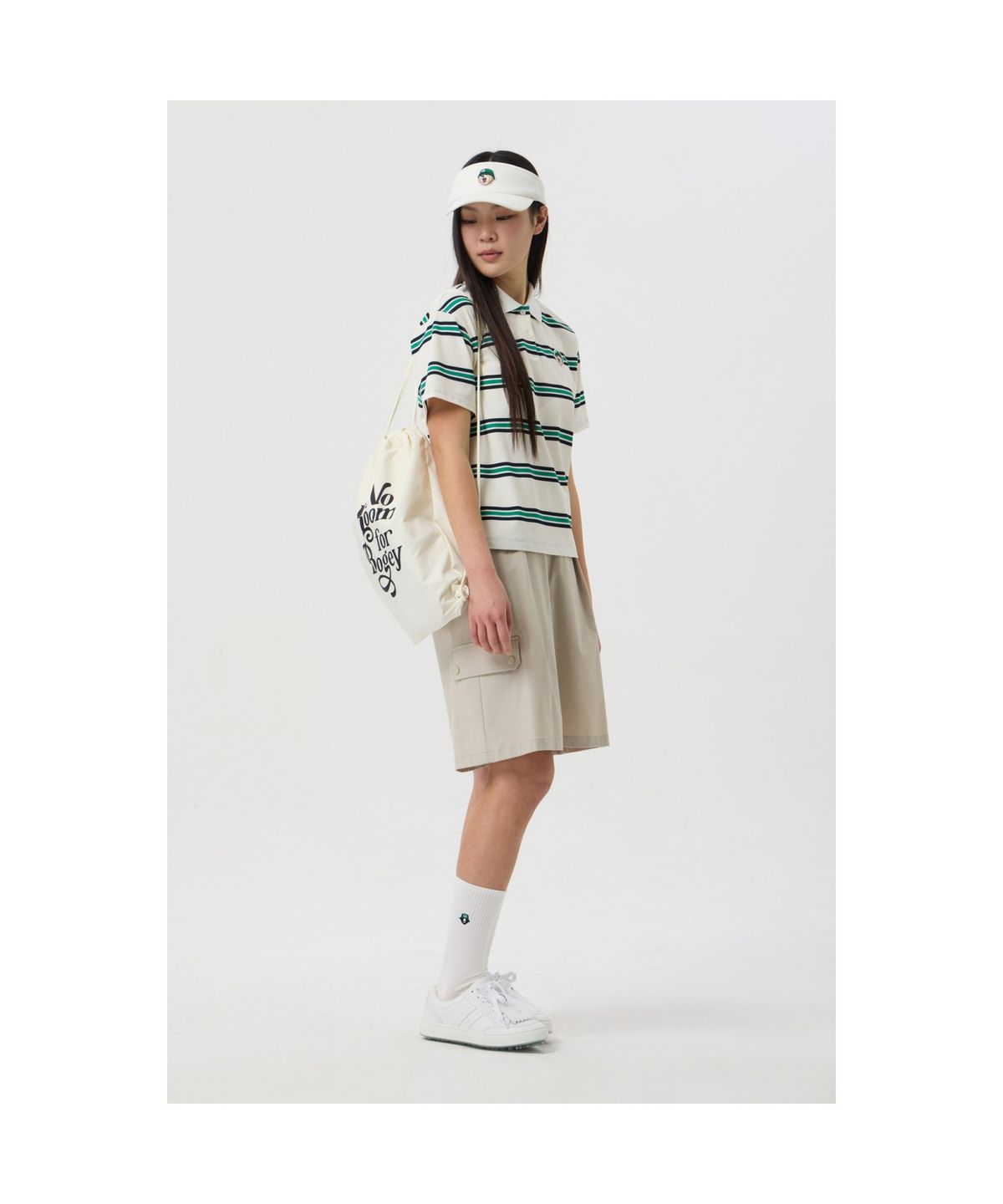 골든베어(GOLDEN BEAR) (WOMEN) Bermuda Cargo Shorts_G5PAM25325BEX