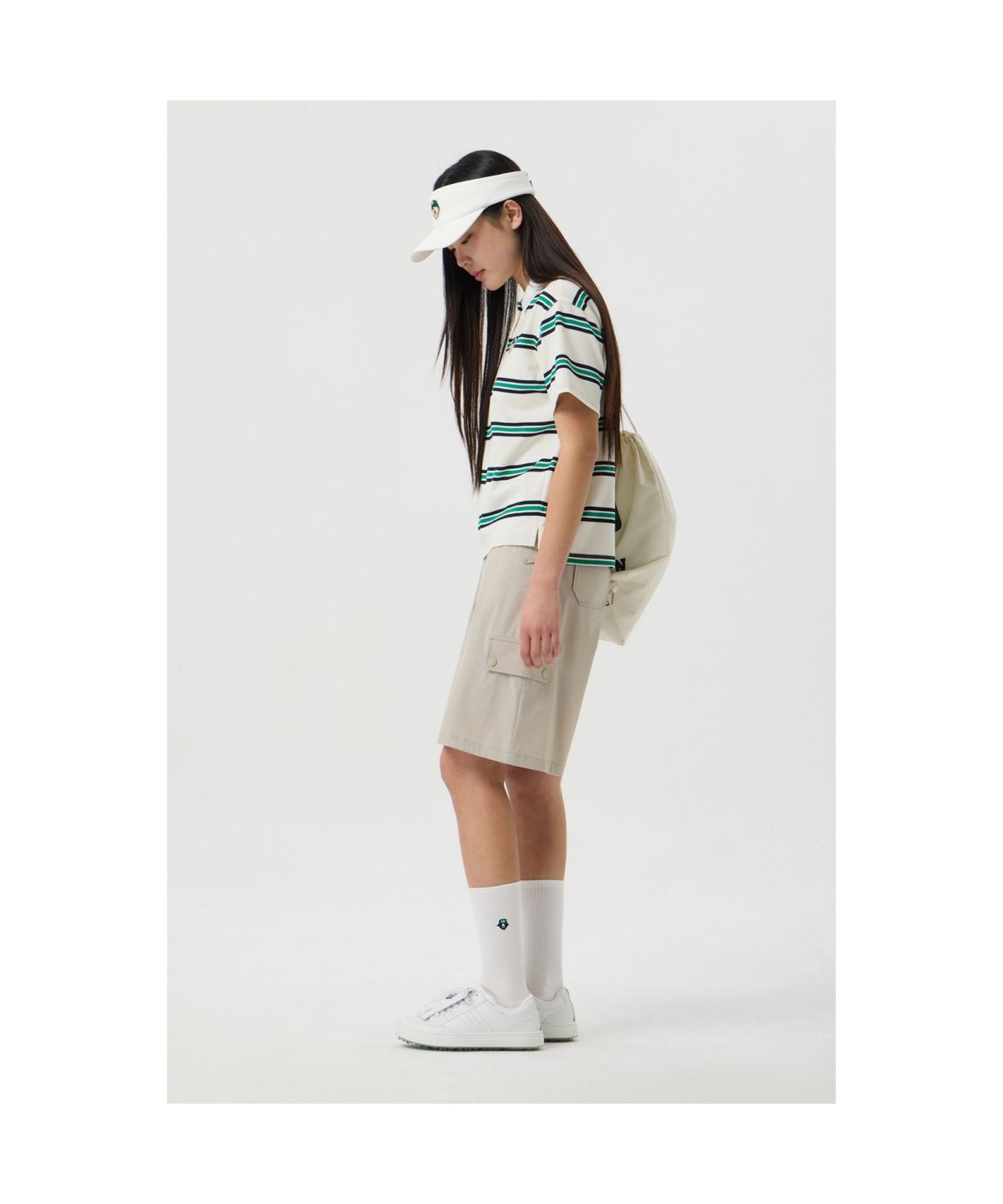 골든베어(GOLDEN BEAR) (WOMEN) Bermuda Cargo Shorts_G5PAM25325BEX