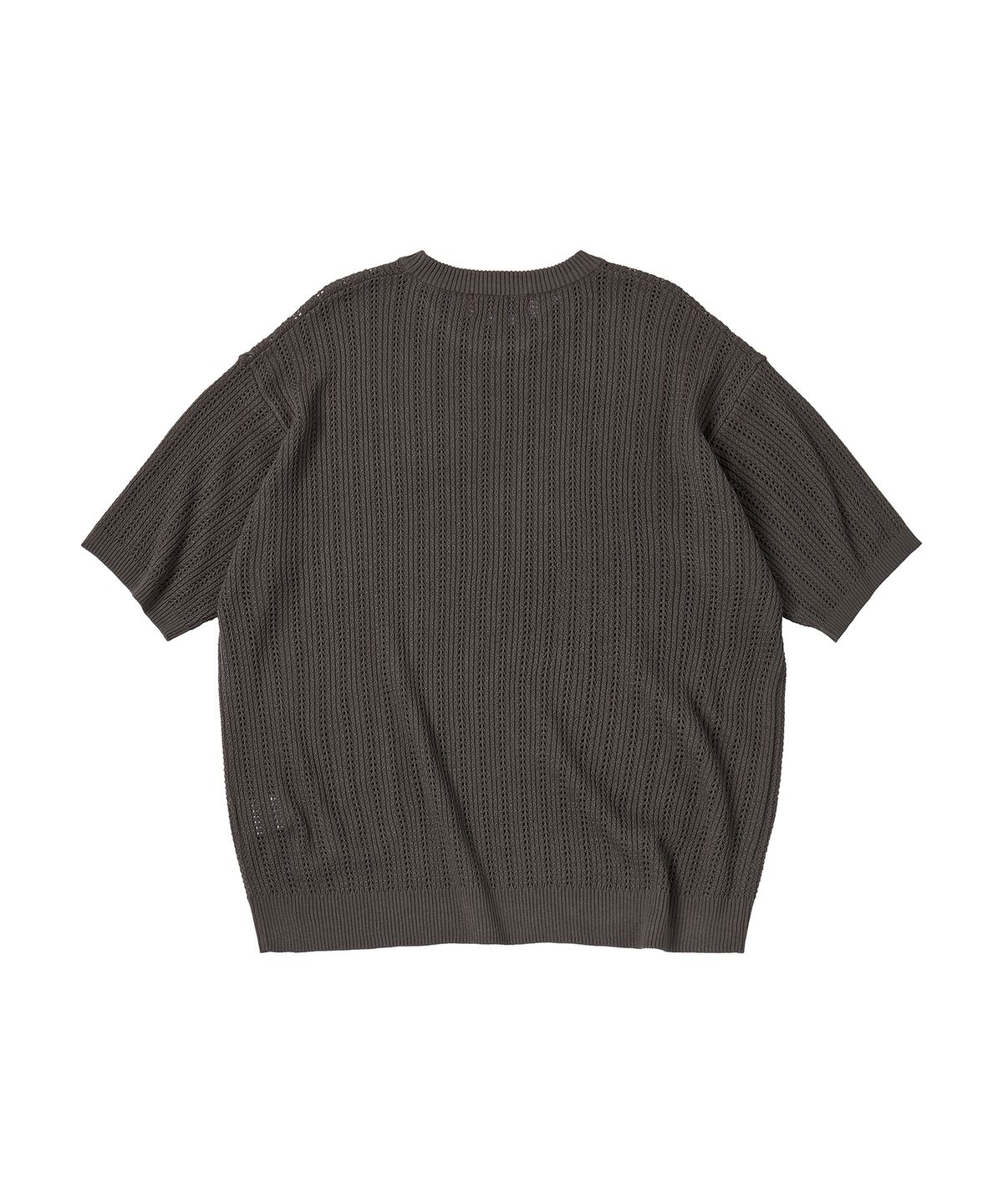 꼬모니노즈(COMONINOZ) SUMMER GRAPHIC KNIT [CHARCOAL]