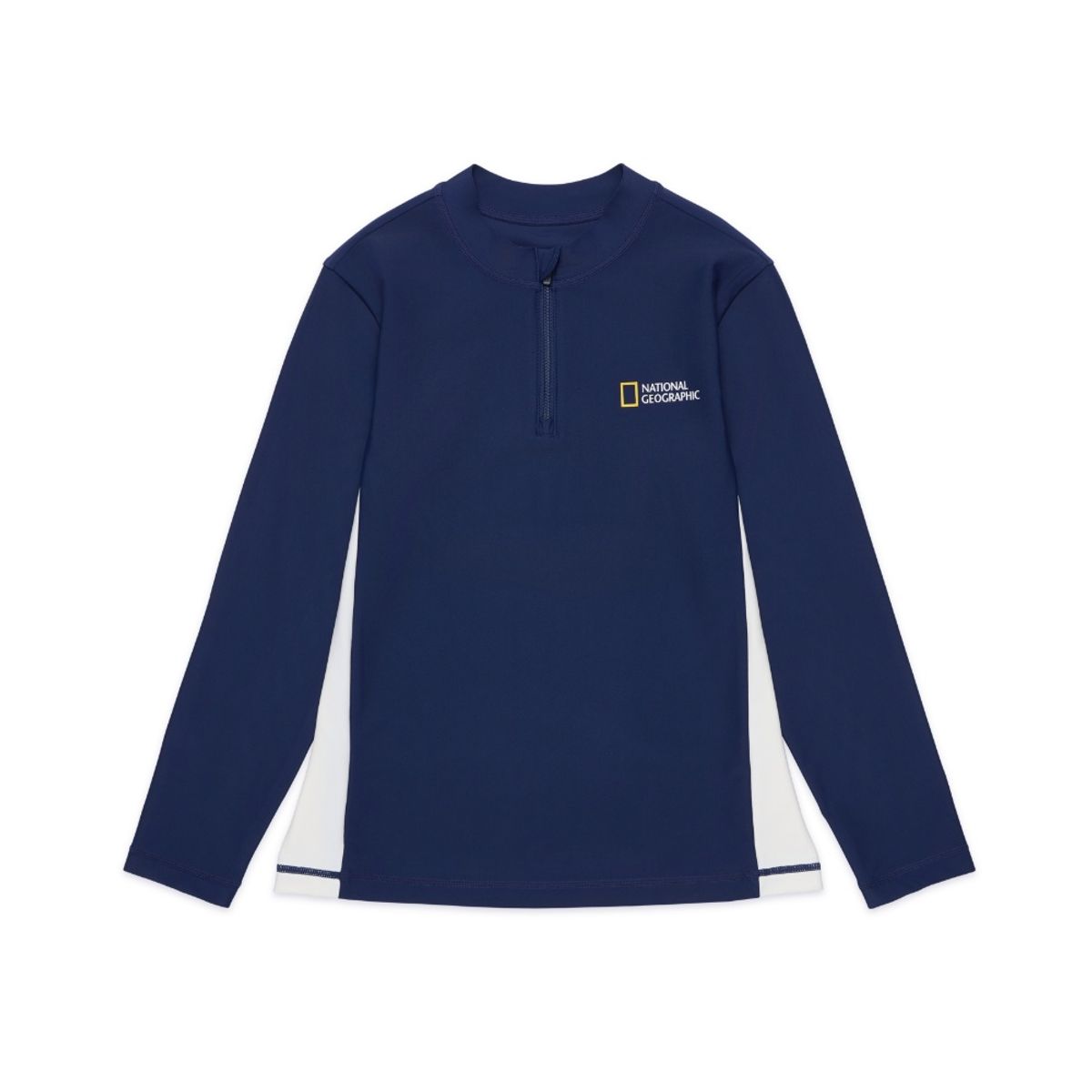 내셔널지오그래픽 키즈(NATIONAL GEOGRAPHIC KIDS) K252URG650 반집업 그래픽 래쉬가드 L/TEE NAVY