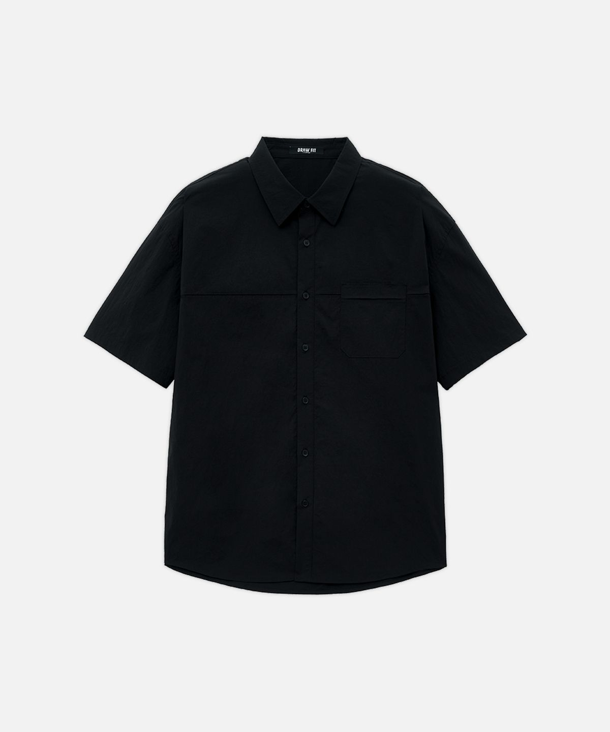 드로우핏(DRAW FIT) 콰이어트 나일론 라인 셔츠 [BLACK]