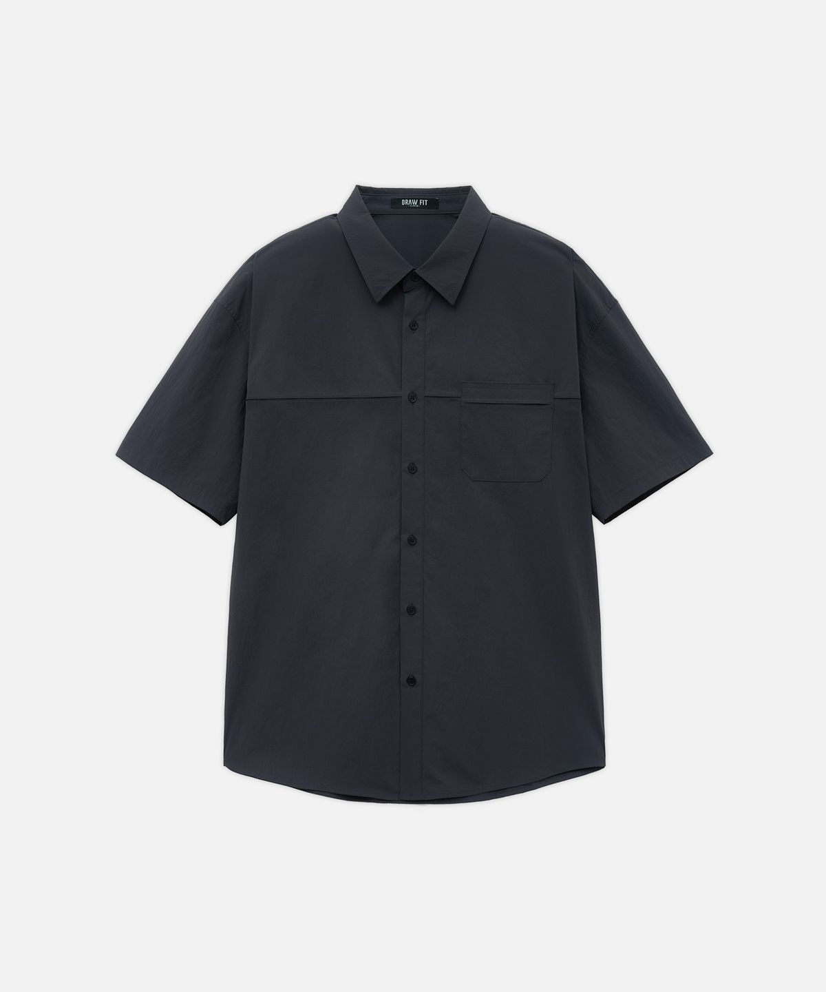 드로우핏(DRAW FIT) 콰이어트 나일론 라인 셔츠 [CHARCOAL]