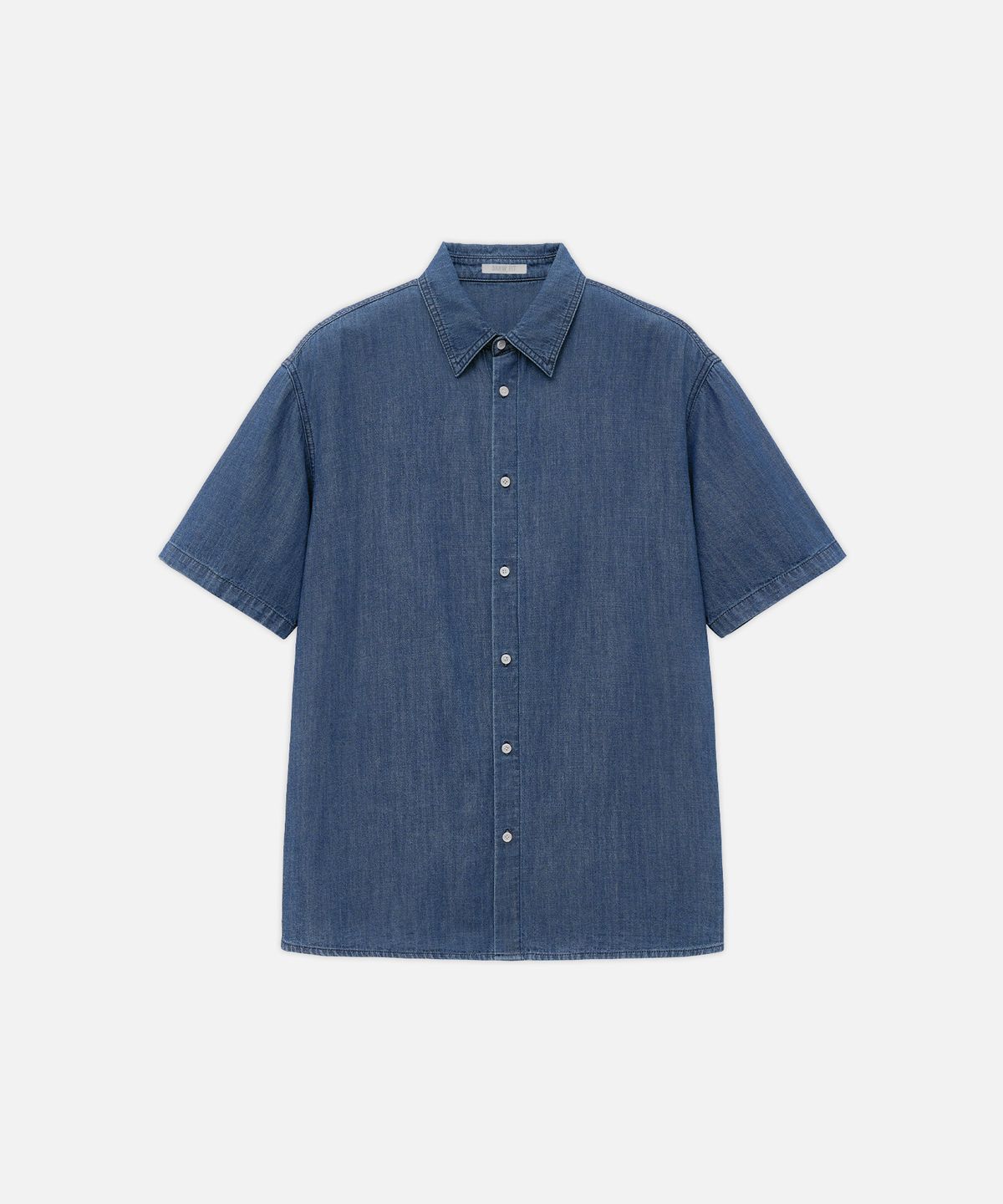 드로우핏(DRAW FIT) 하버 데님 하프 셔츠 [MOSK BLUE]