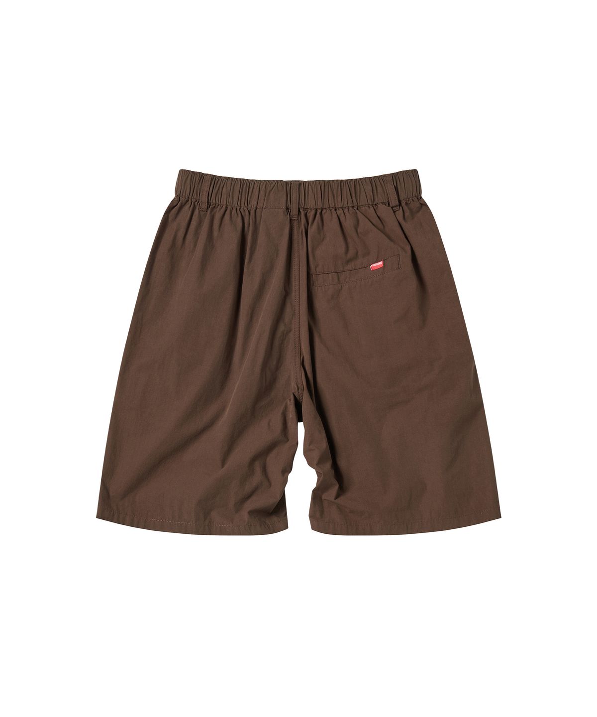 꼬모니노즈(COMONINOZ) TWO TUCK BUTTON SHORT PANTS [BROWN]