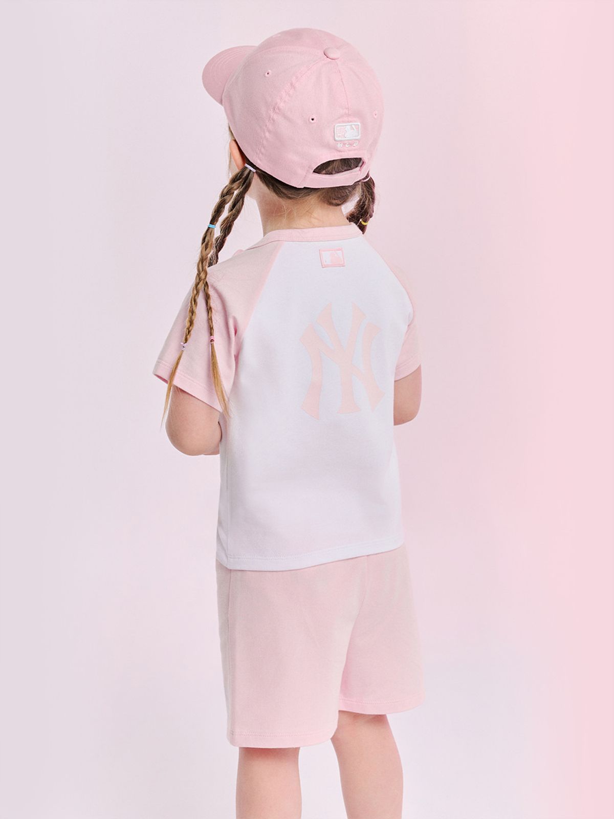 엠엘비 키즈(MLB KIDS) 바시티 토들러 티셔츠세트 NY (L.Pink)