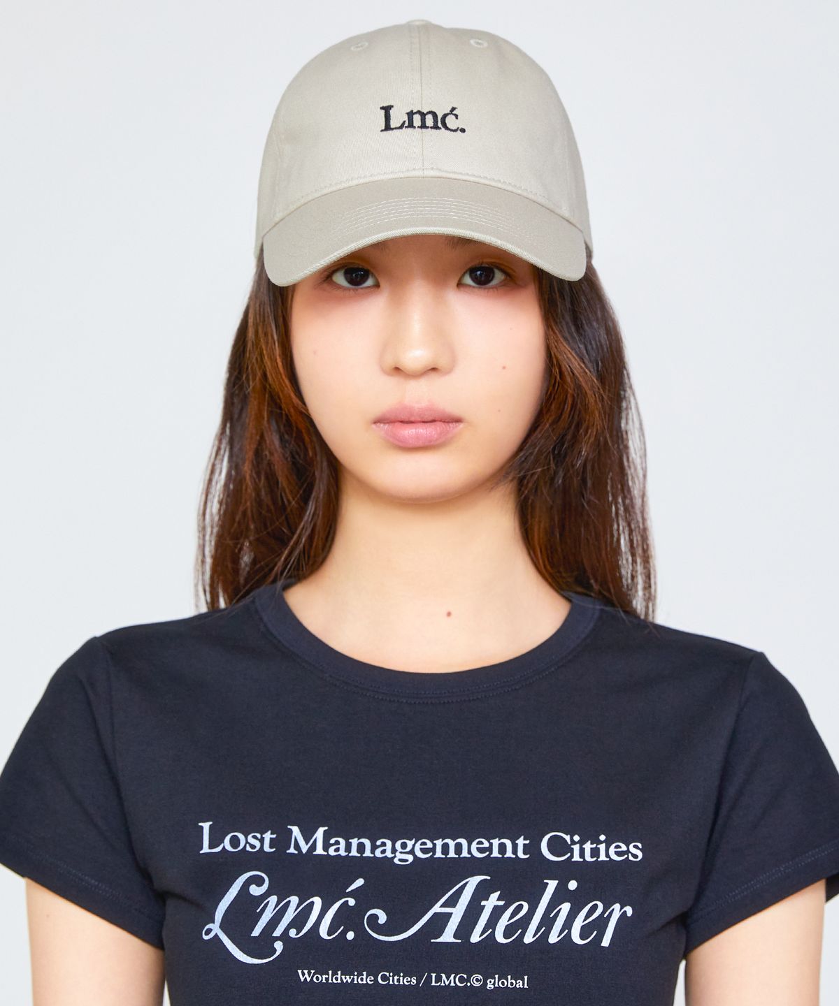 엘엠씨(LMC) SERIF LOGO 6PANEL CAP beige