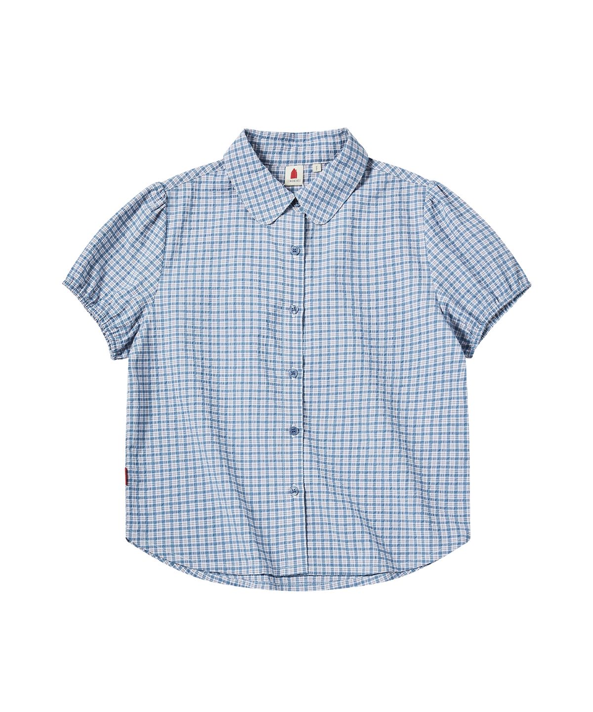꼬모니노즈(COMONINOZ) W COMO PUFF SHIRT [BLUE]