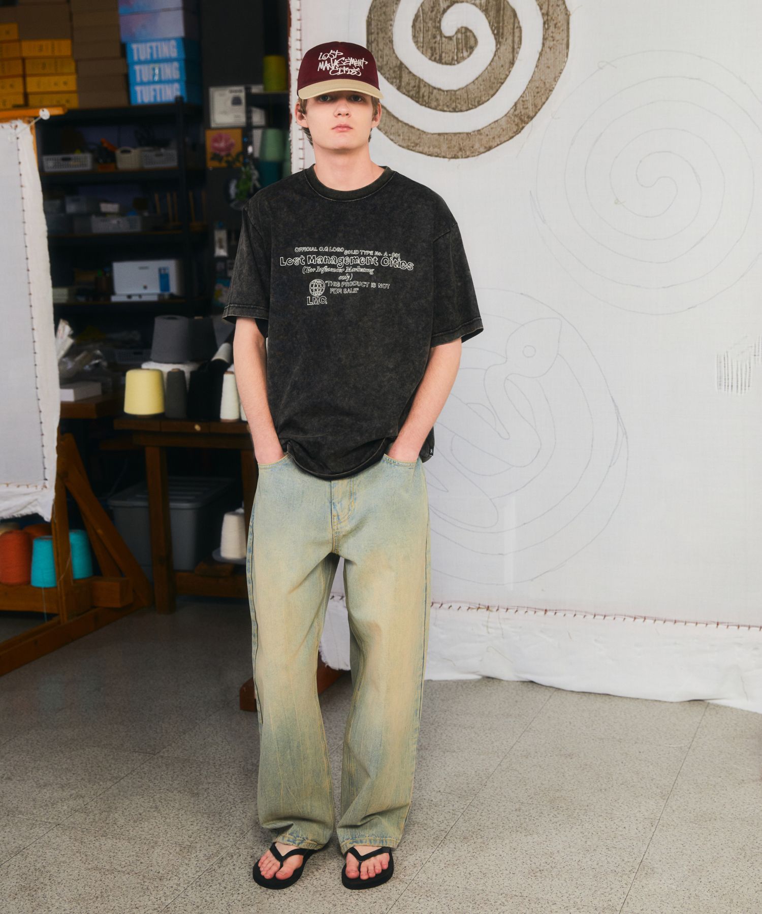 Tシャツ・カットソー LMC ACID WASHED DOODLE LOGO TEE dark pink 0LM45STS192DPK MUSINSA | LMC ACID WASHED DOODLE LOGO TEE dark pink