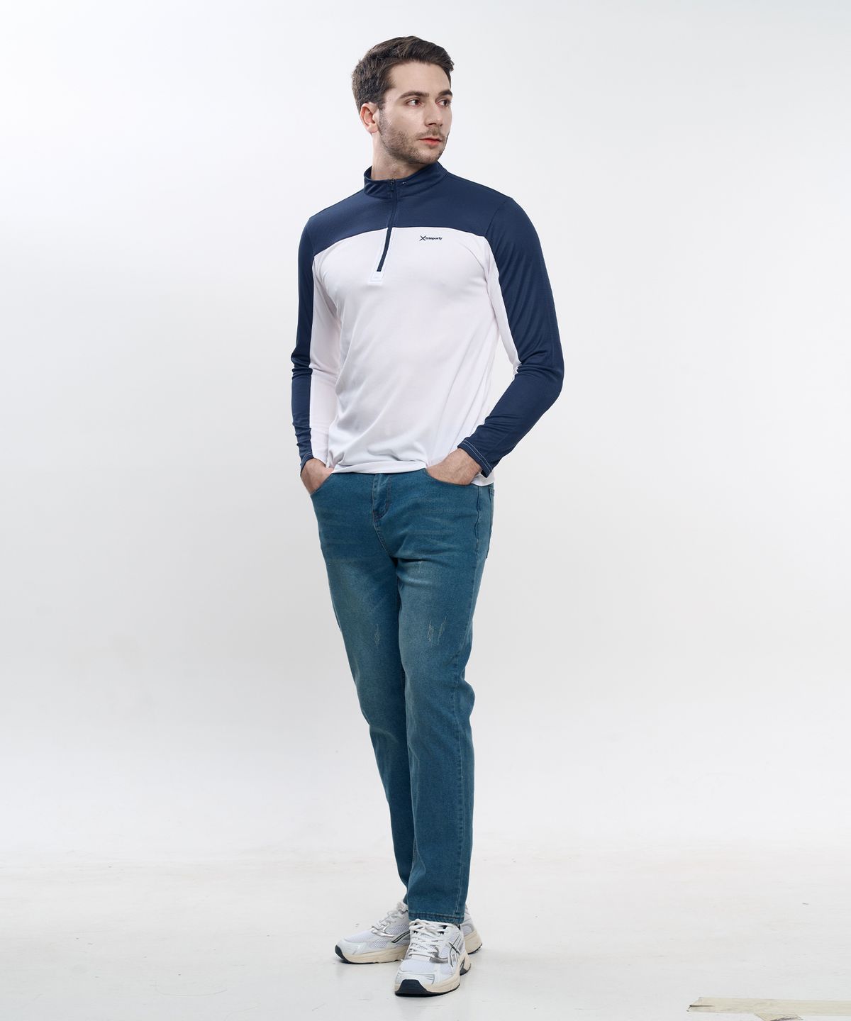 엑스트라스포티(EXTRASPORTY) 온더락 남성 긴팔 집업 티셔츠 5 Colors
