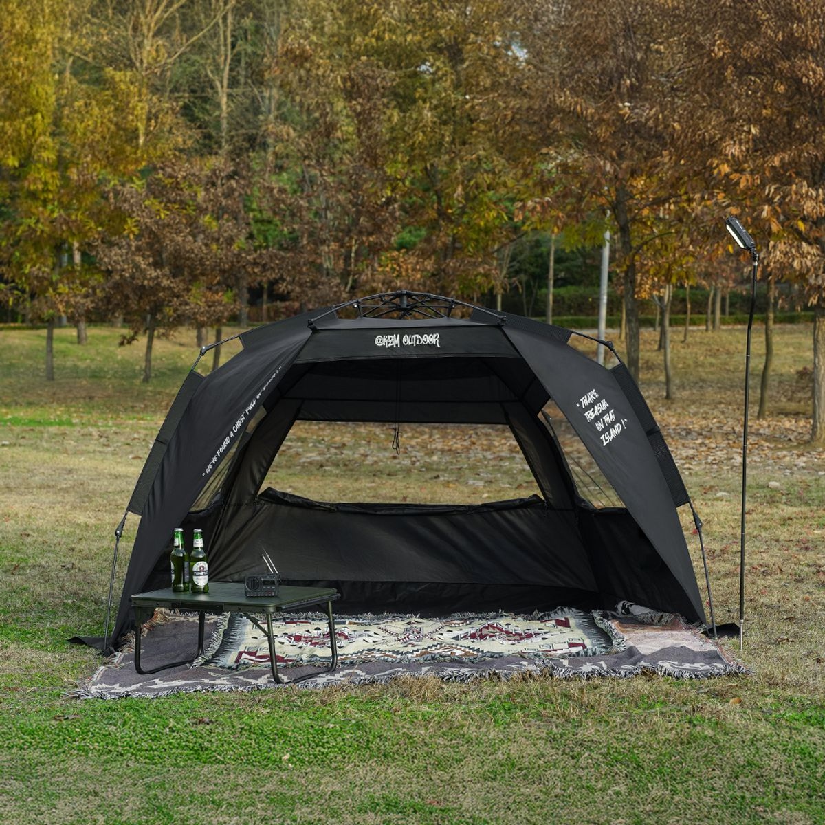 케이지엠 아웃도어(KZM OUTDOOR) 블랙 비어드 선 쉘터 K251T3T02