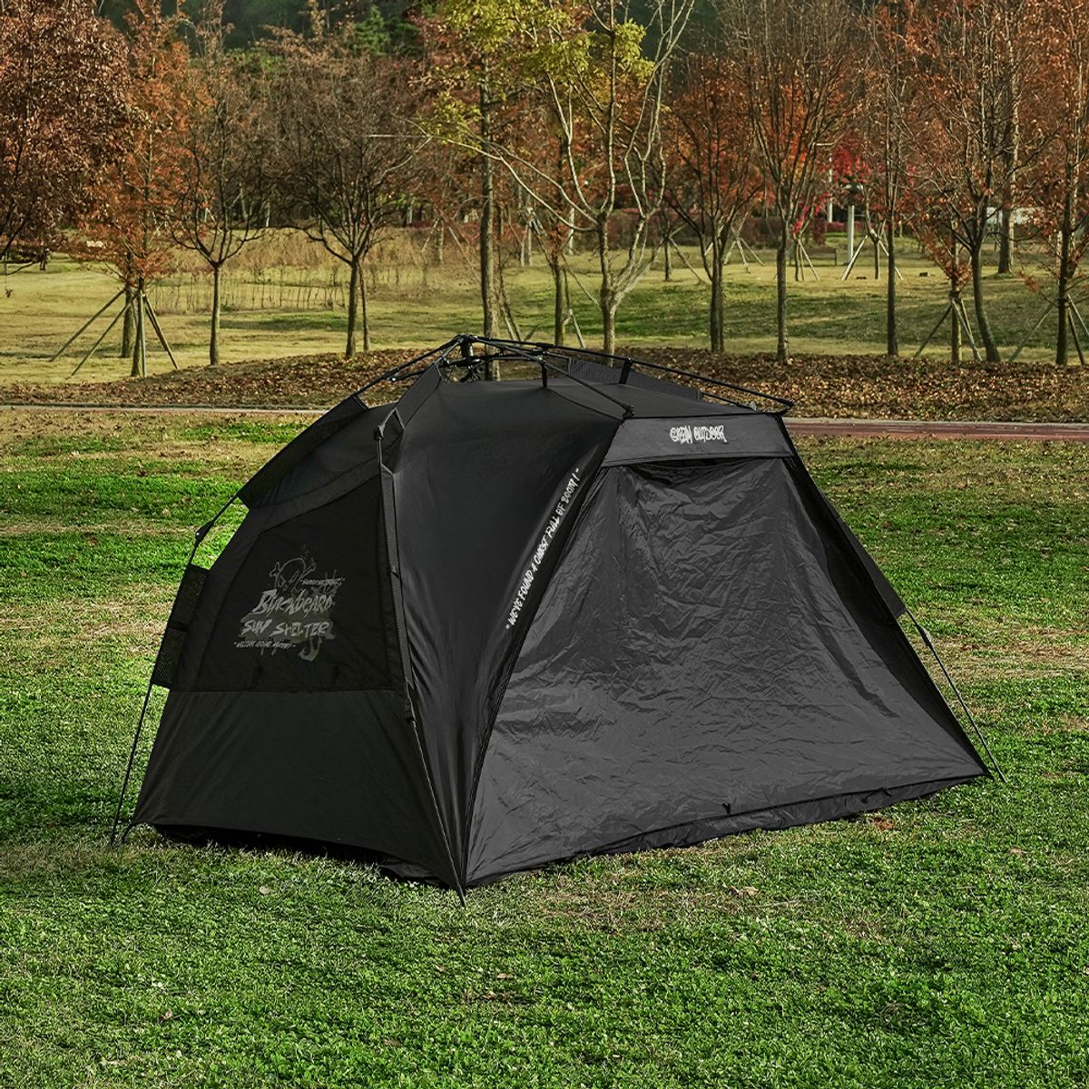 케이지엠 아웃도어(KZM OUTDOOR) 블랙 비어드 선 쉘터 K251T3T02