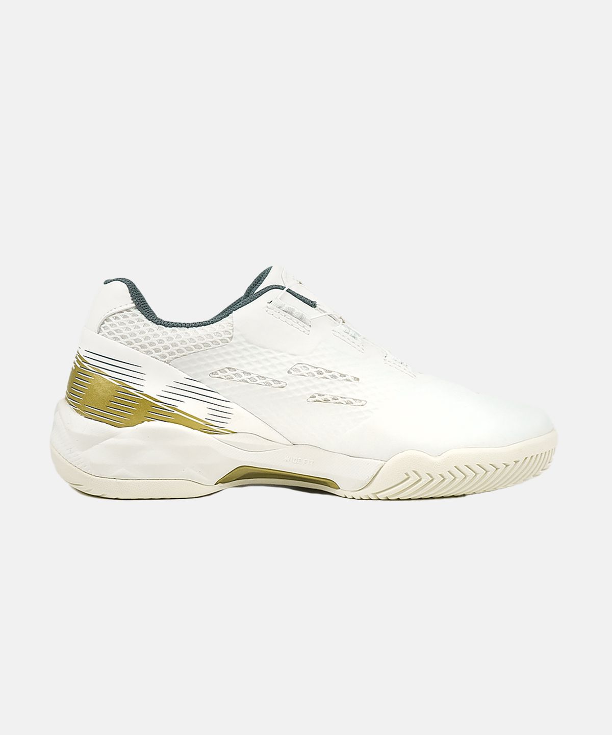 비트로(VITRO) 남성 배드민턴화 와이드 테크닉2 (OFF WHITE&GOLD) 보아 핏 시스템
