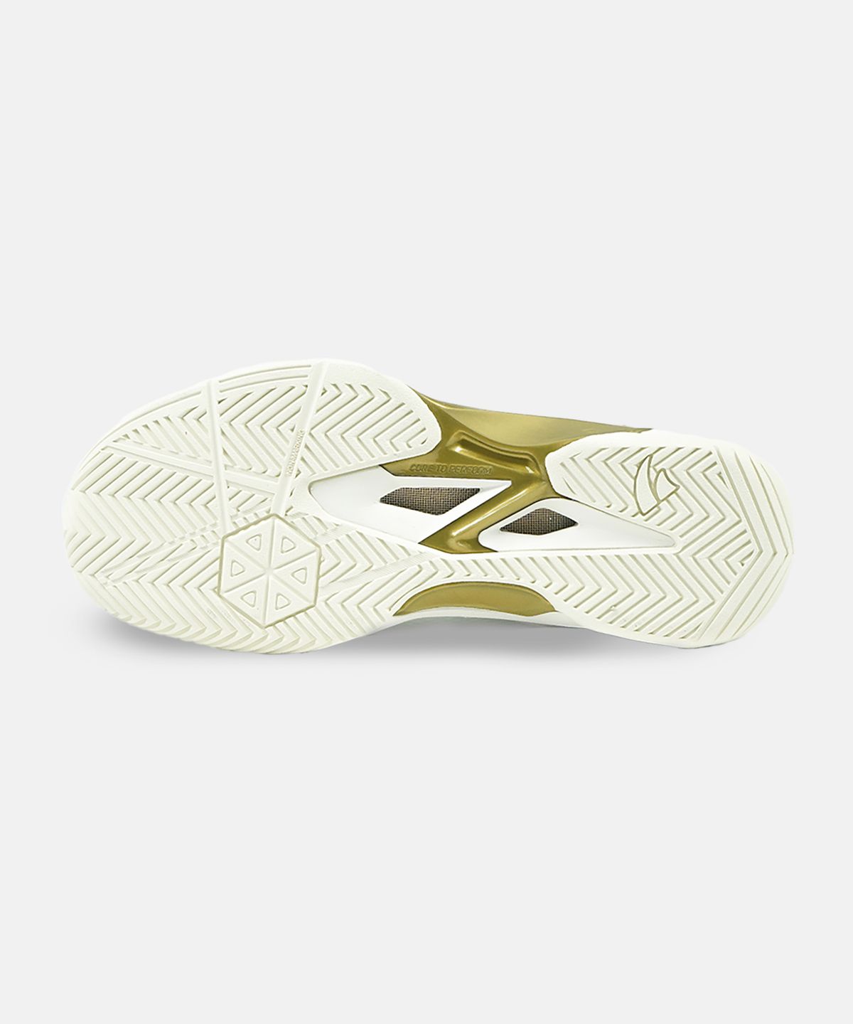 비트로(VITRO) 남성 배드민턴화 와이드 테크닉2 (OFF WHITE&GOLD) 보아 핏 시스템