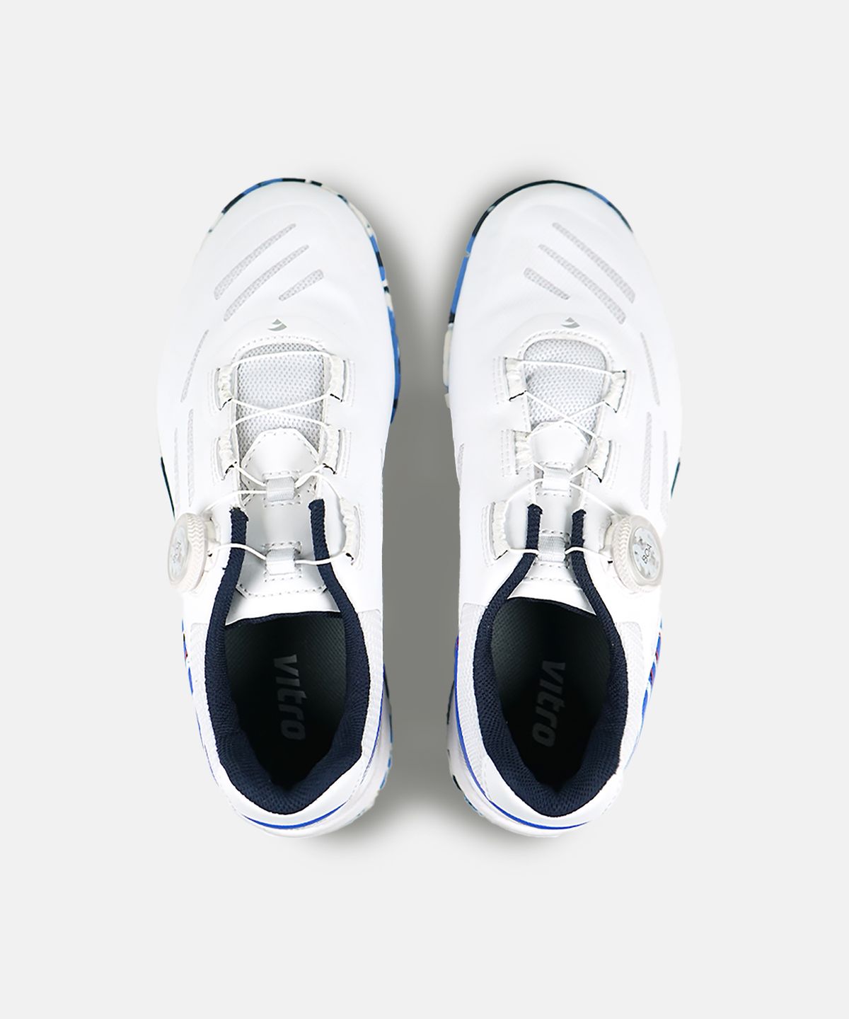 비트로(VITRO) 남성 배드민턴화 와이드 테크닉2 (WHITE&NAVY) 보아 핏 시스템