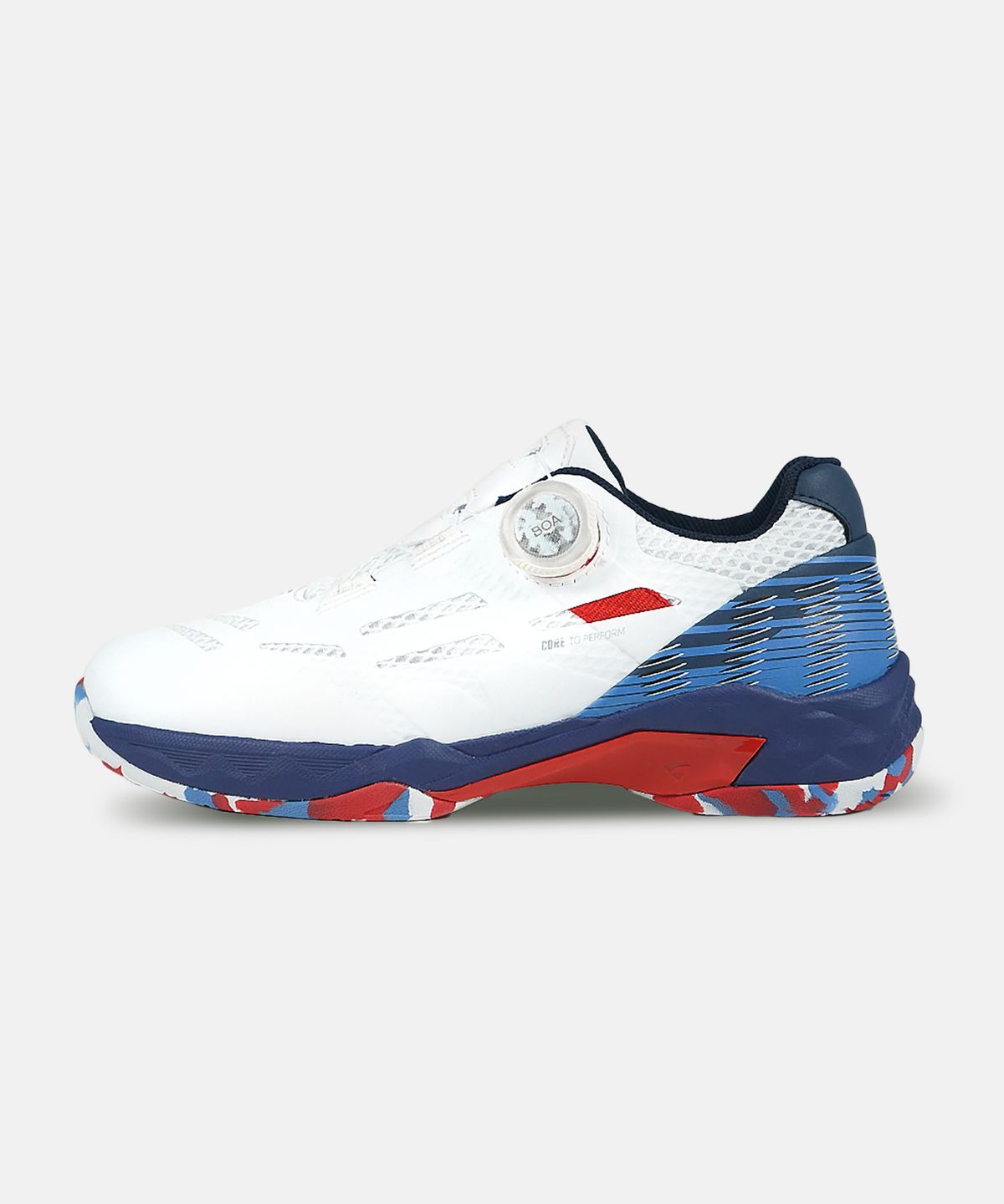 비트로(VITRO) 남성 배드민턴화 와이드 테크닉2 (WHITE&NAVY) 보아 핏 시스템