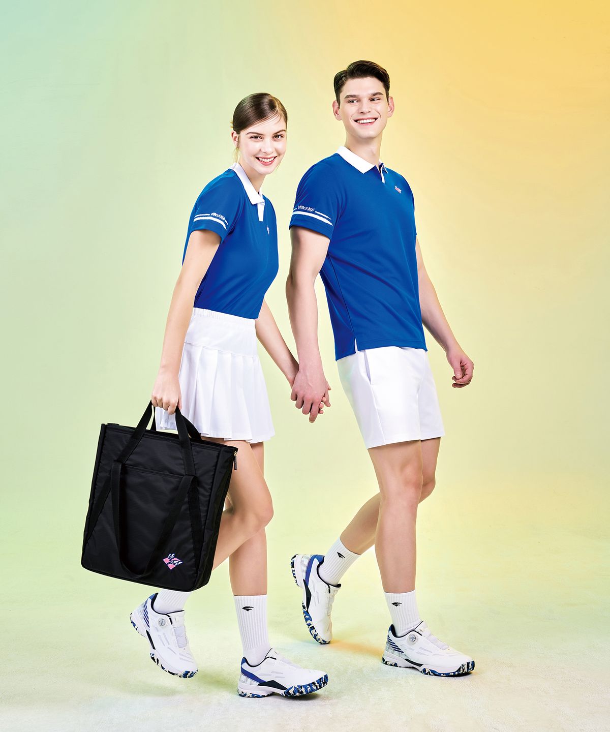 비트로(VITRO) 남녀공용 테니스화 엄스톤3 (WHITE&ROYAL BLUE) 보아 핏 시스템