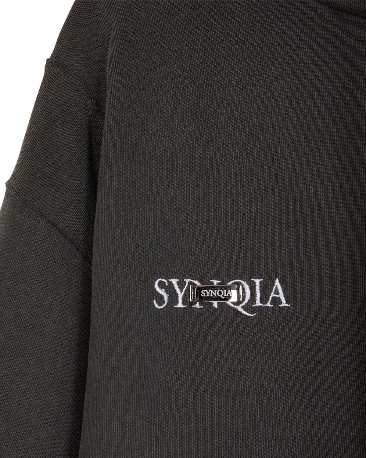신키아(SYNQIA) 파이어맨 클로저 로고 후디 그레이