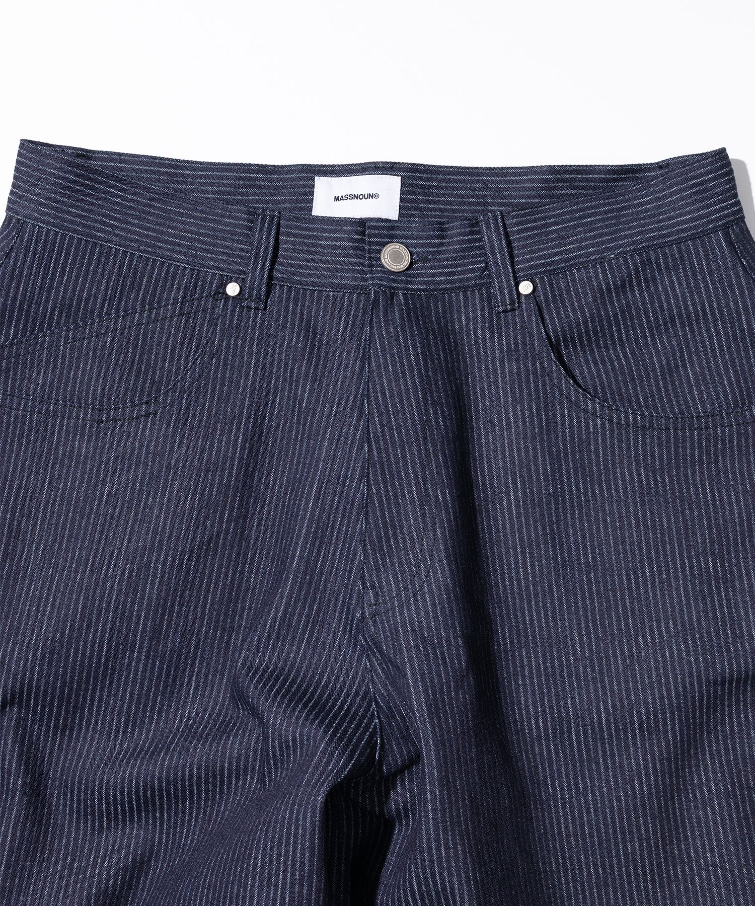 【massnoun】25SS★ UNMEASURED STRIPE DENIM BALLOON PANTS MUSINSA | MASSNOUN UNMEASURED STRIPED DENIM BALLOON PANTS