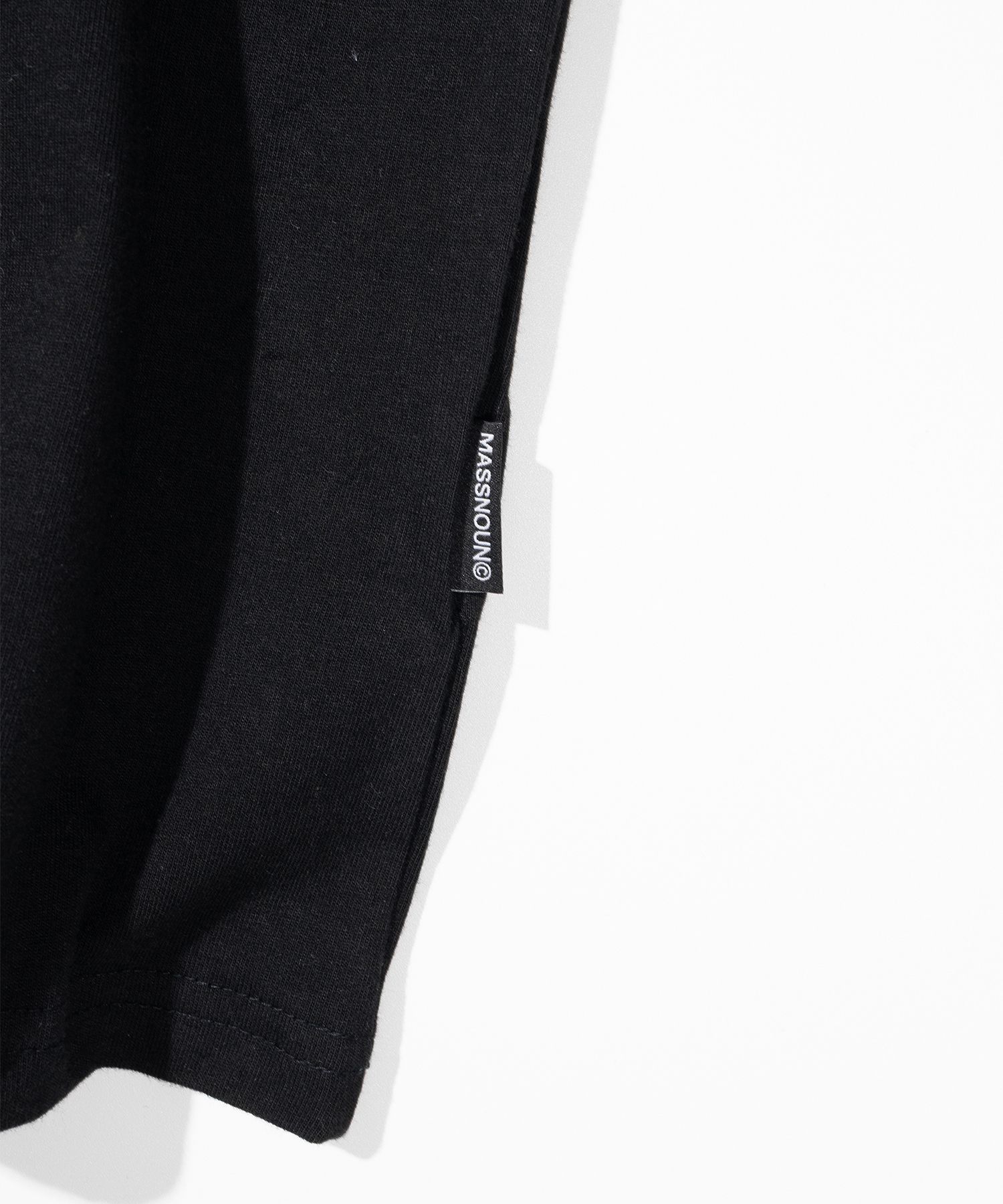 MUSINSA | MASSNOUN MAS Logo Short Sleeve T-shirt MSITS001-BK