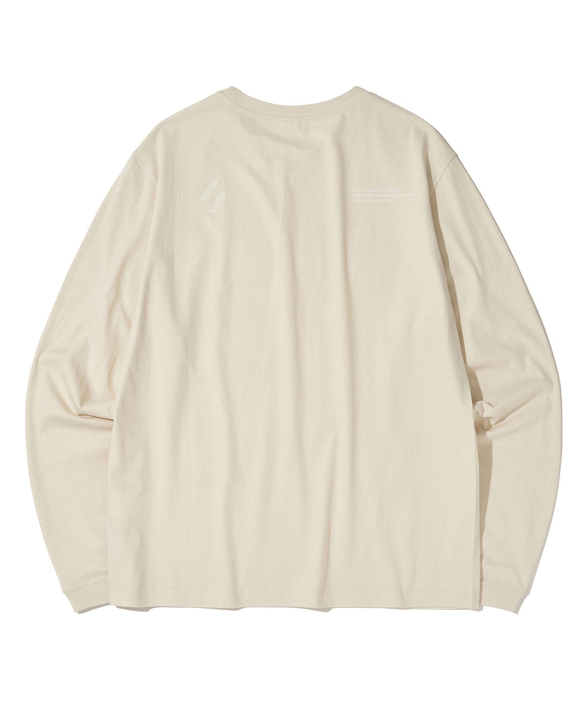 웰터 익스페리먼트(WELTER EXPERIMENT) SLASH LONGSLEEVES T-SHIRTS_CREAM