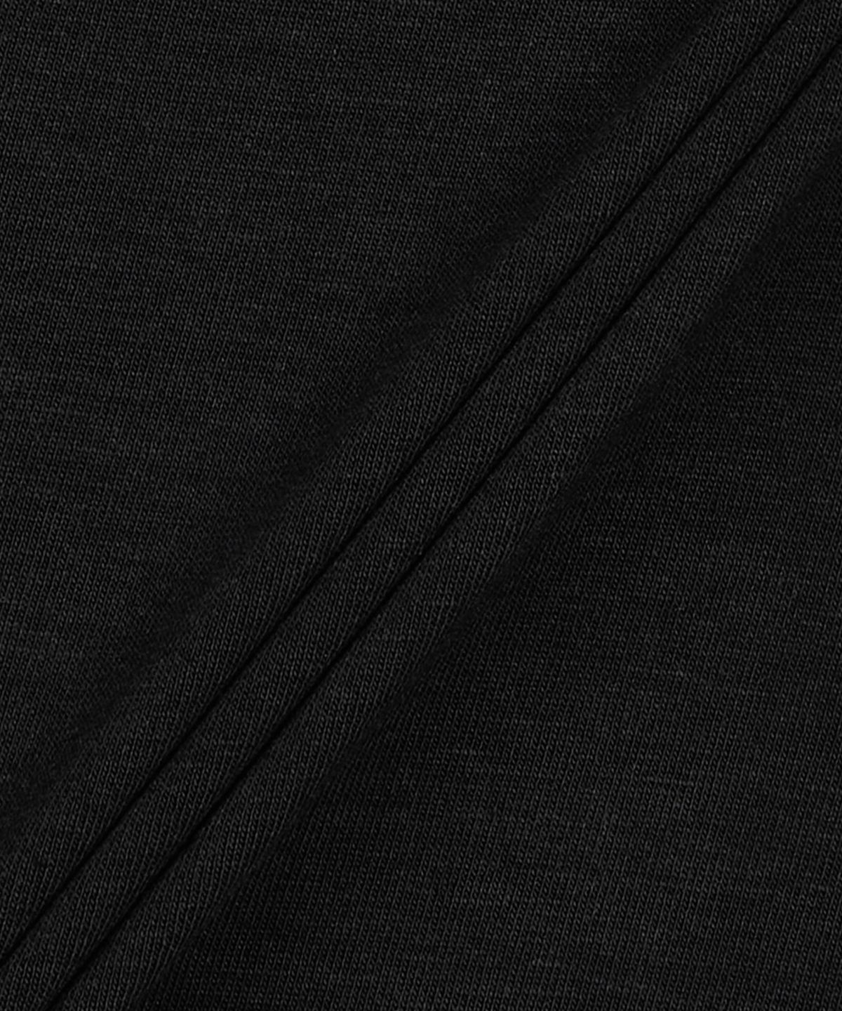 본봄(BONBOM) 란제리 스트랩 타이트 반소매 티셔츠 - 블랙 / BPT25TSHIRT171