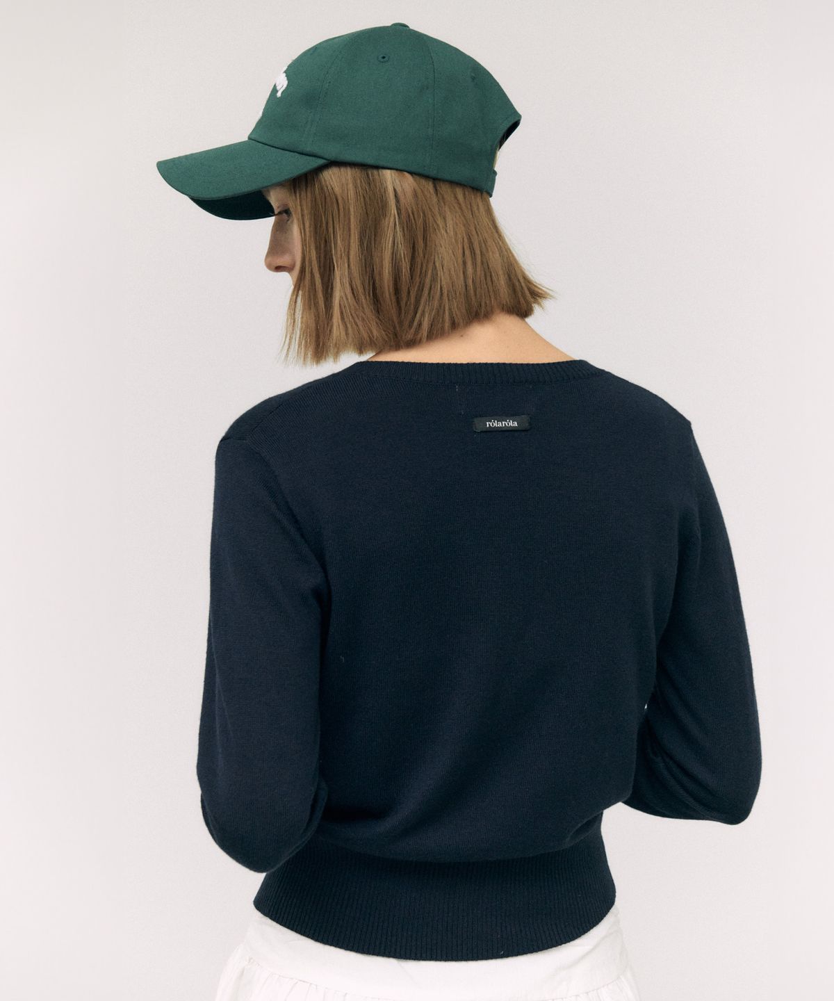 로라로라(ROLAROLA) ROLA BASIC ROUND CARDIGAN NAVY