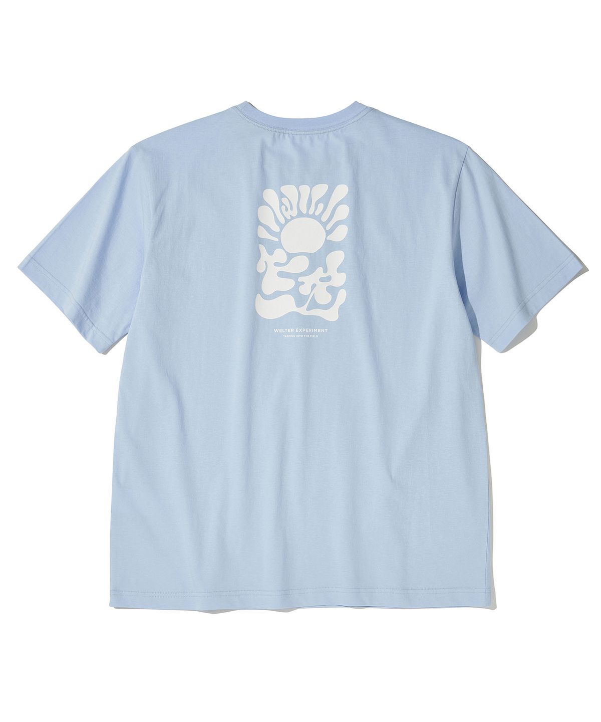 웰터 익스페리먼트(WELTER EXPERIMENT) SUNRISE T-SHIRT_SKY BLUE