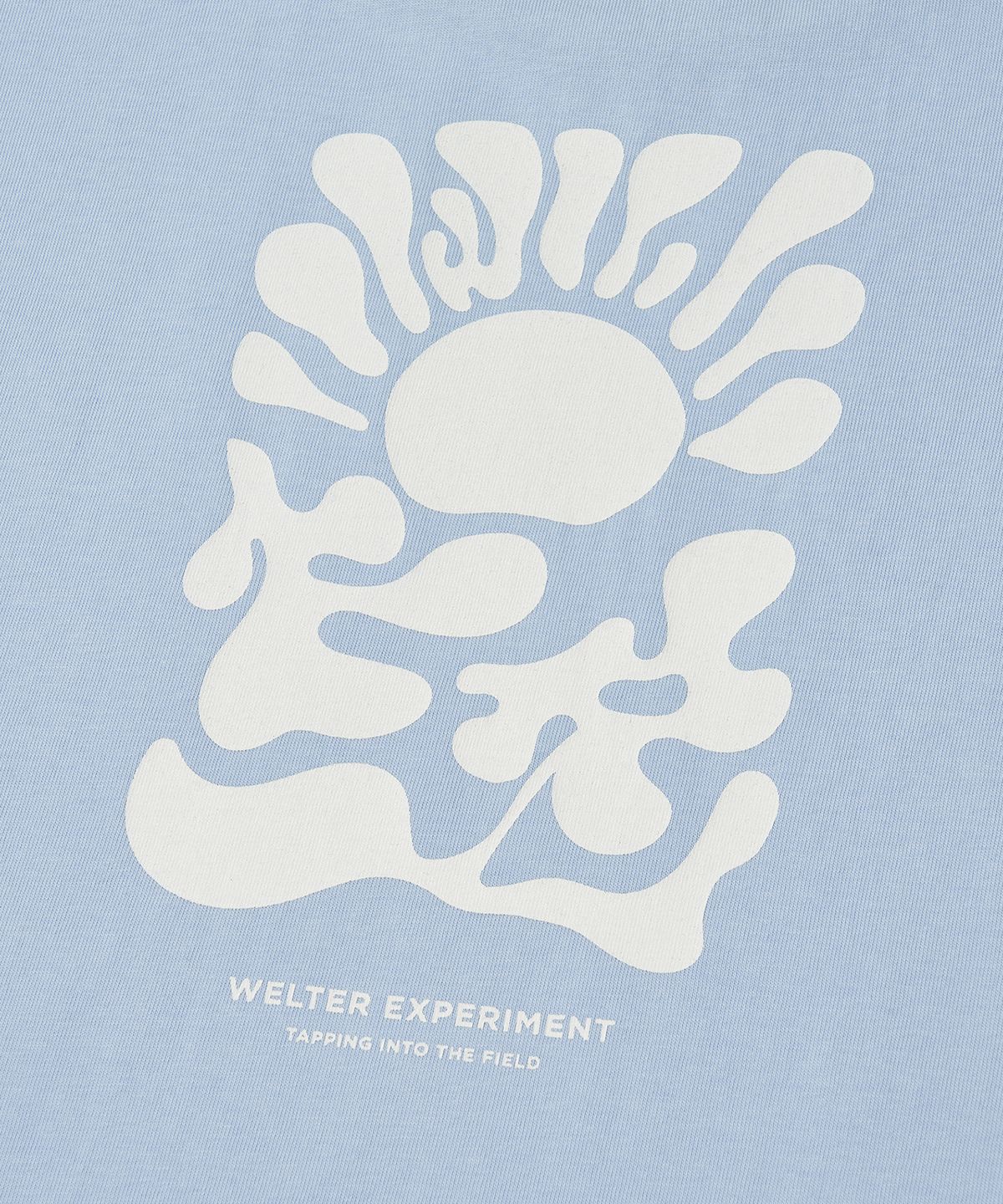 웰터 익스페리먼트(WELTER EXPERIMENT) SUNRISE T-SHIRT_SKY BLUE