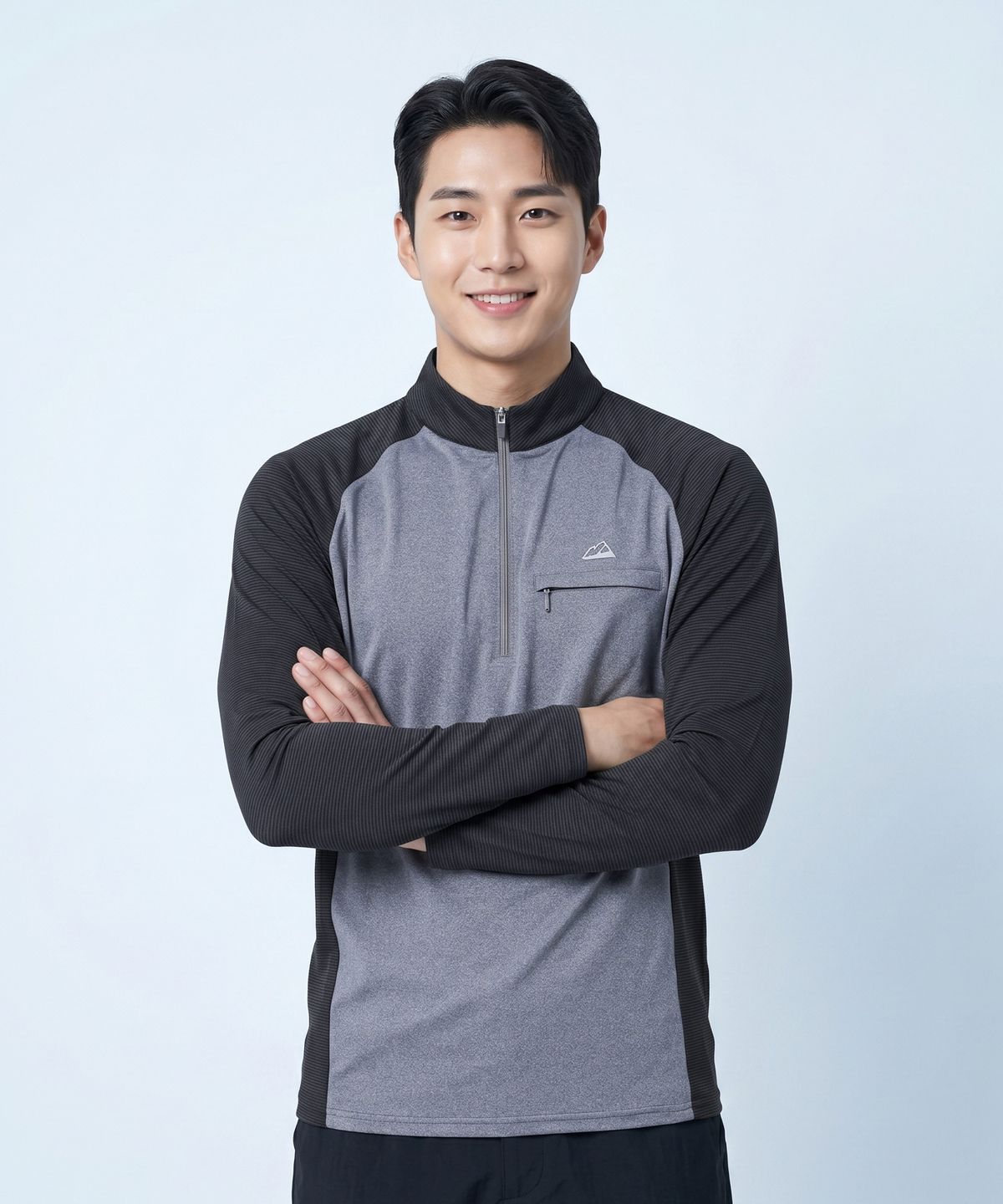 엑스트라스포티(EXTRASPORTY) 오션블루 남성 냉감 집업 티셔츠 4 Colors