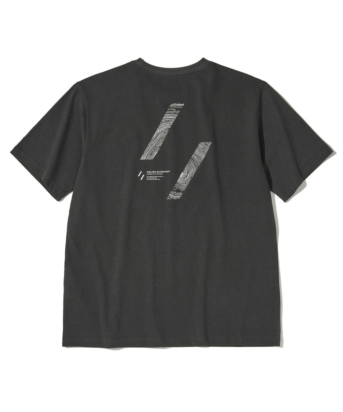 웰터 익스페리먼트(WELTER EXPERIMENT) TREE RING T-SHIRT_CHARCOAL