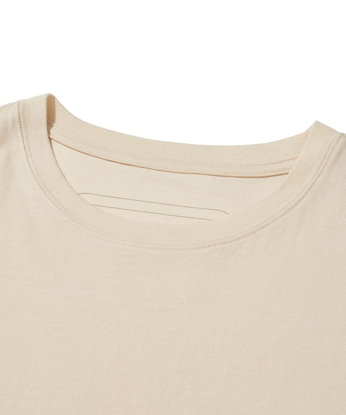 웰터 익스페리먼트(WELTER EXPERIMENT) TREE RING T-SHIRT_CREAM